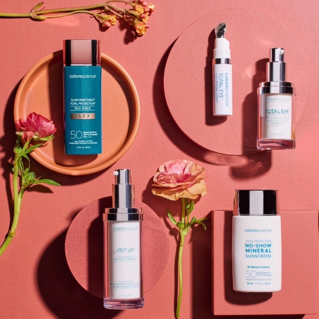 Introducing the award-winning mineral SPF line: 
Reviven Glow💫 
Experience all-mineral, non-chemical, and active protection with Colorescience&reg; mineral sunscreens that defend against environmental stressors. 
Colorescience's award-winning all-mi