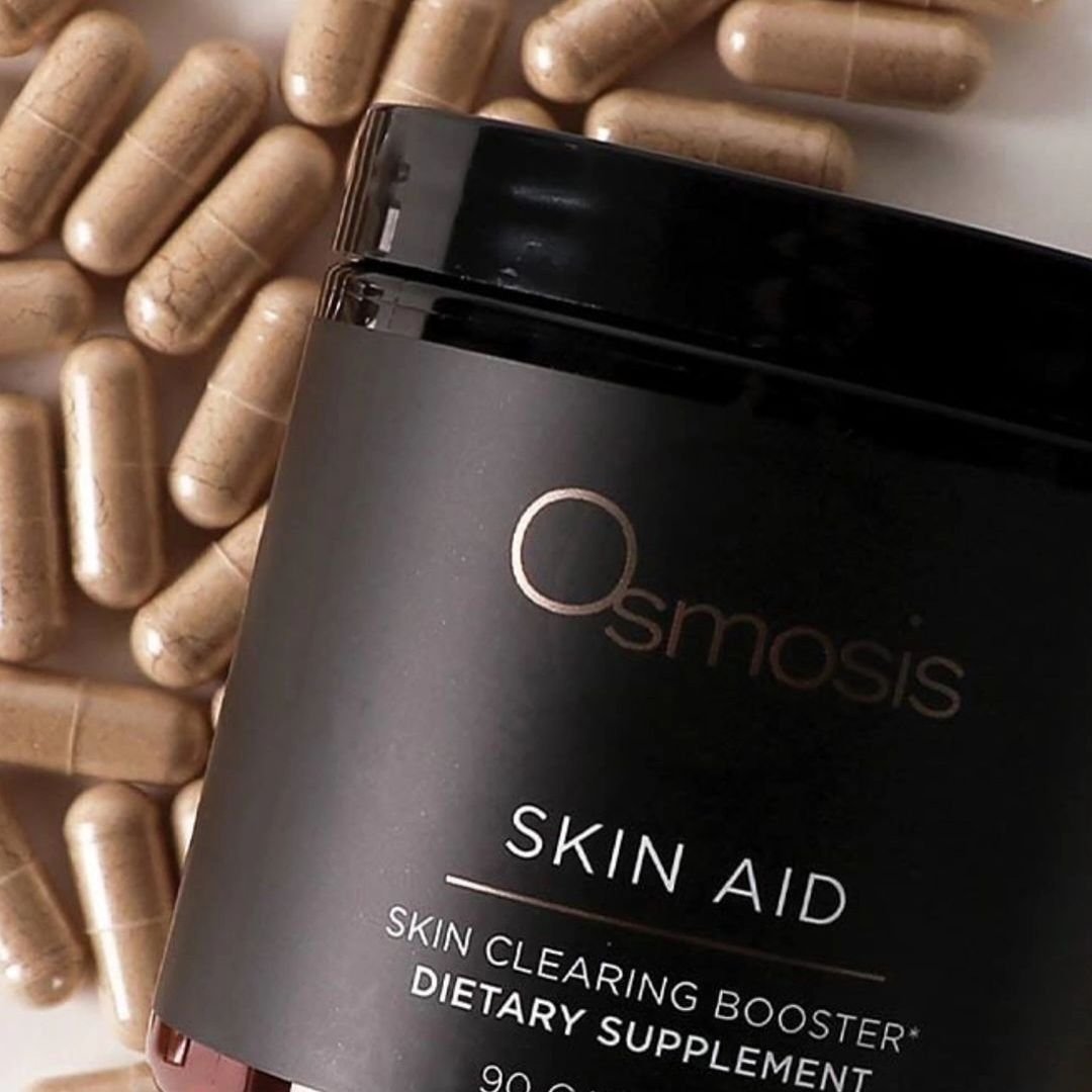 Osmosis Skin Aid Skin Clearing Booster Supplements support your skin and gut! 💆&zwj;♀️ 
This supplement promotes visibly clearer skin and more from the inside. It alleviates indigestion caused by food while supporting your digestive system with both