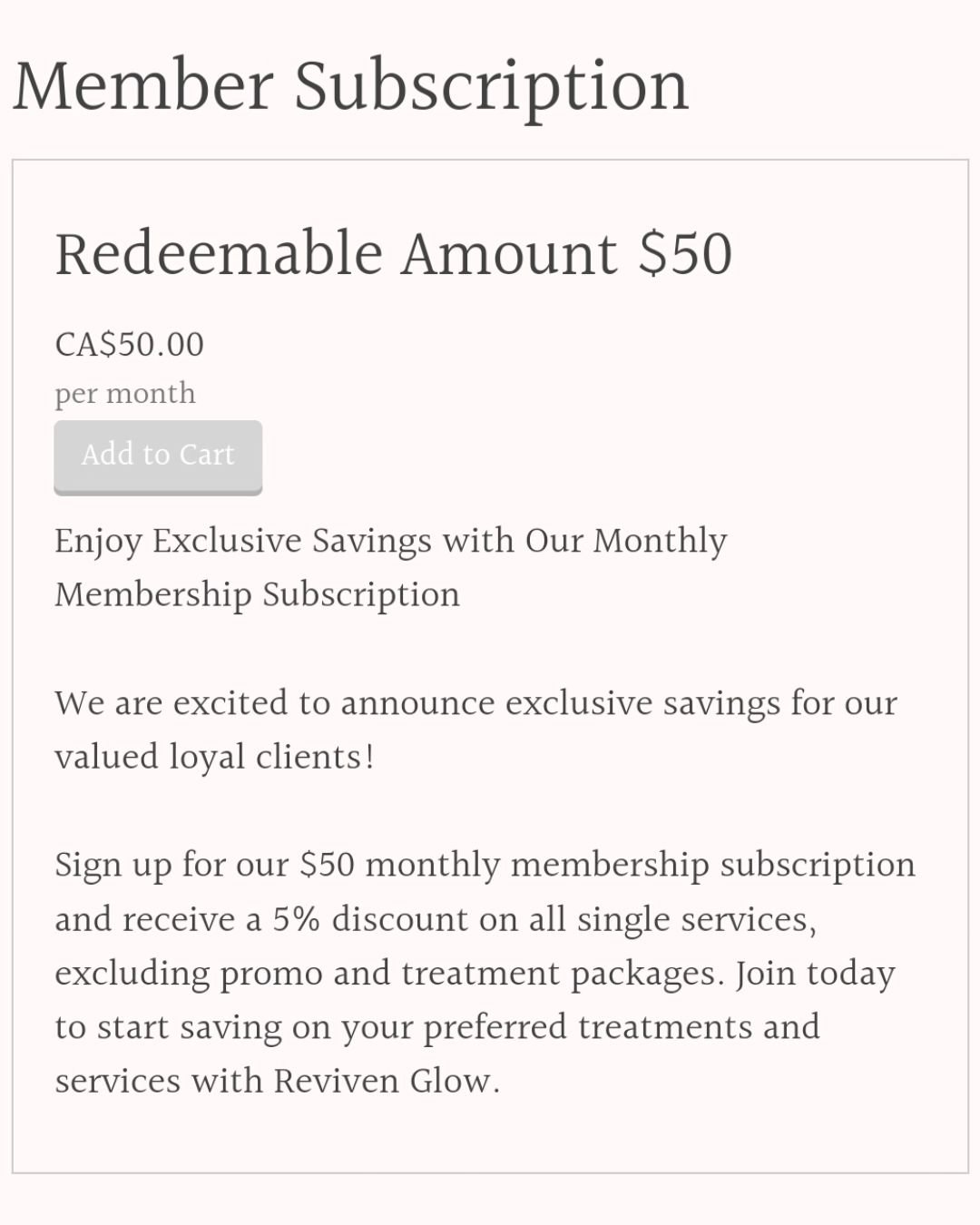 A big announcement for our valued clients:

No more **offer** discounts on services. ❌

We are excited to announce exclusive savings for our valued, loyal clients. 🎉
Sign up for our monthly membership and receive a discount on all single services an