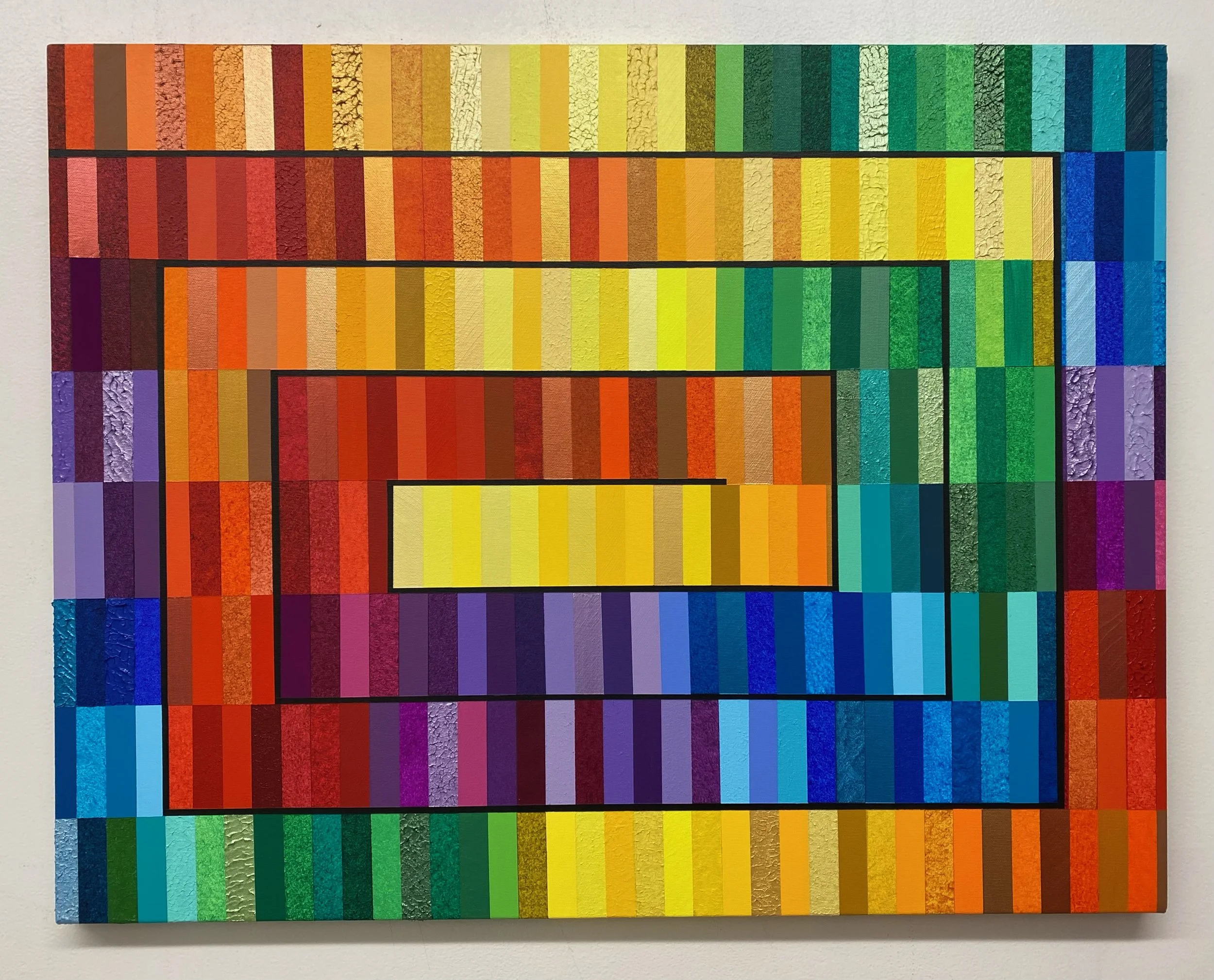 "Rainbow Millipede," 11/22, 20 in x 24 in.