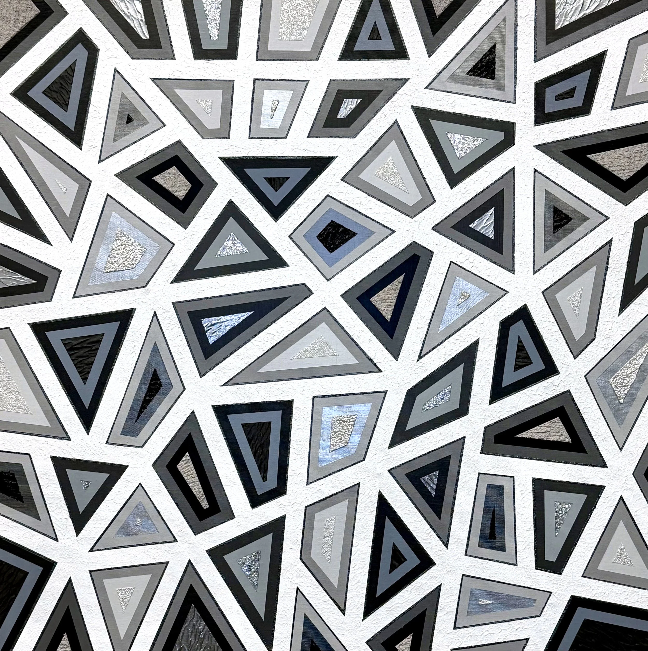 "Fractured Geode," 3/2026, 24 in x 24 in. 