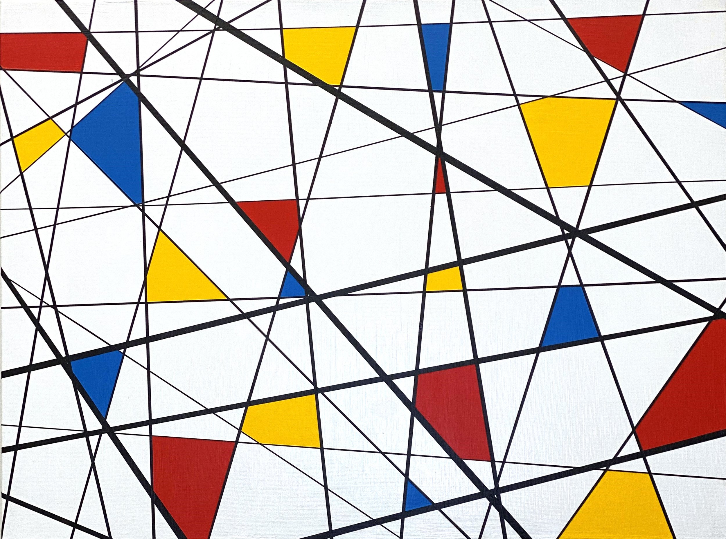 "Primary Grid," 3/2021, 18 in x 24 in. 