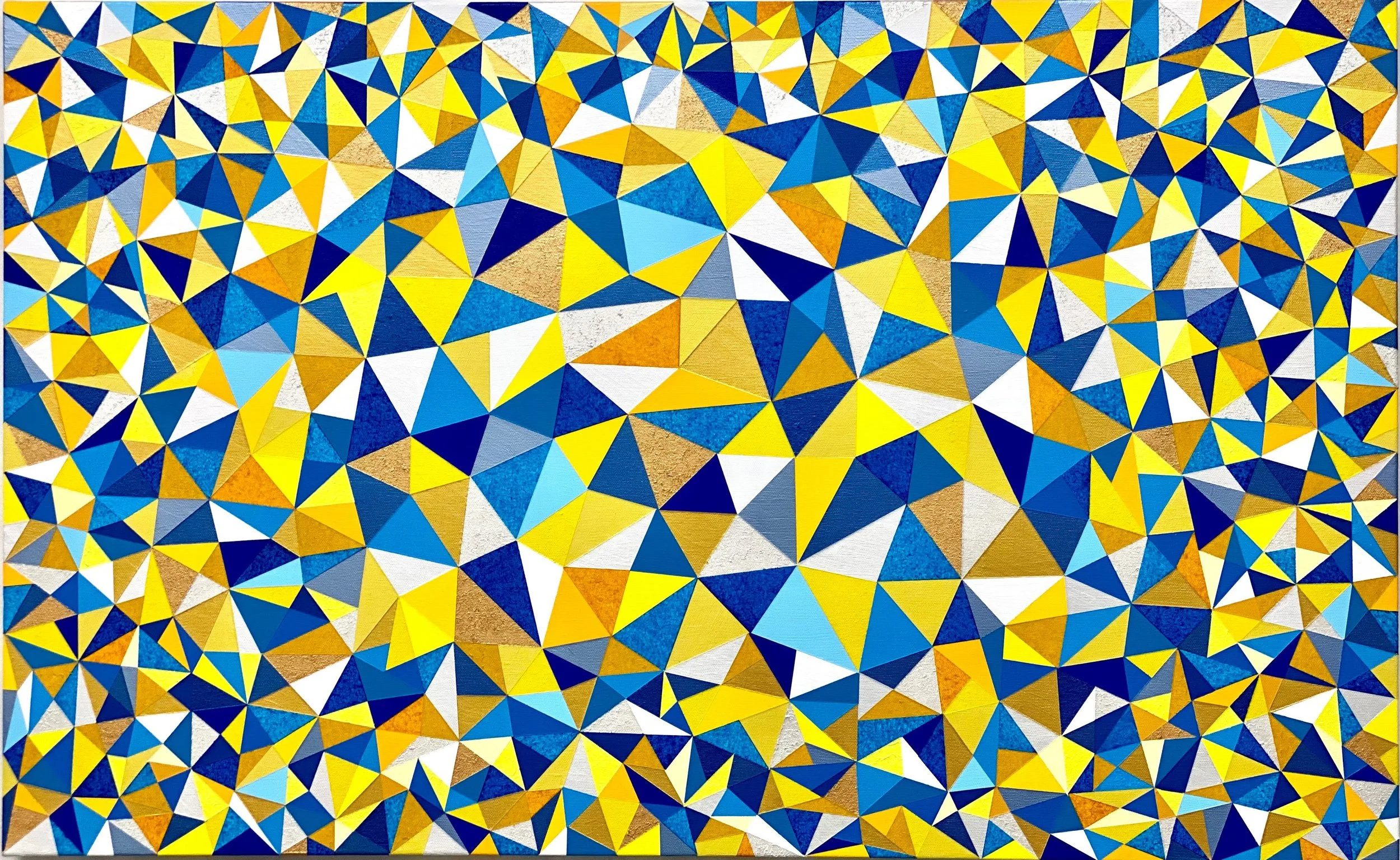 "Geodesic DanceBlue " 6/23, 24 in x 31 in 