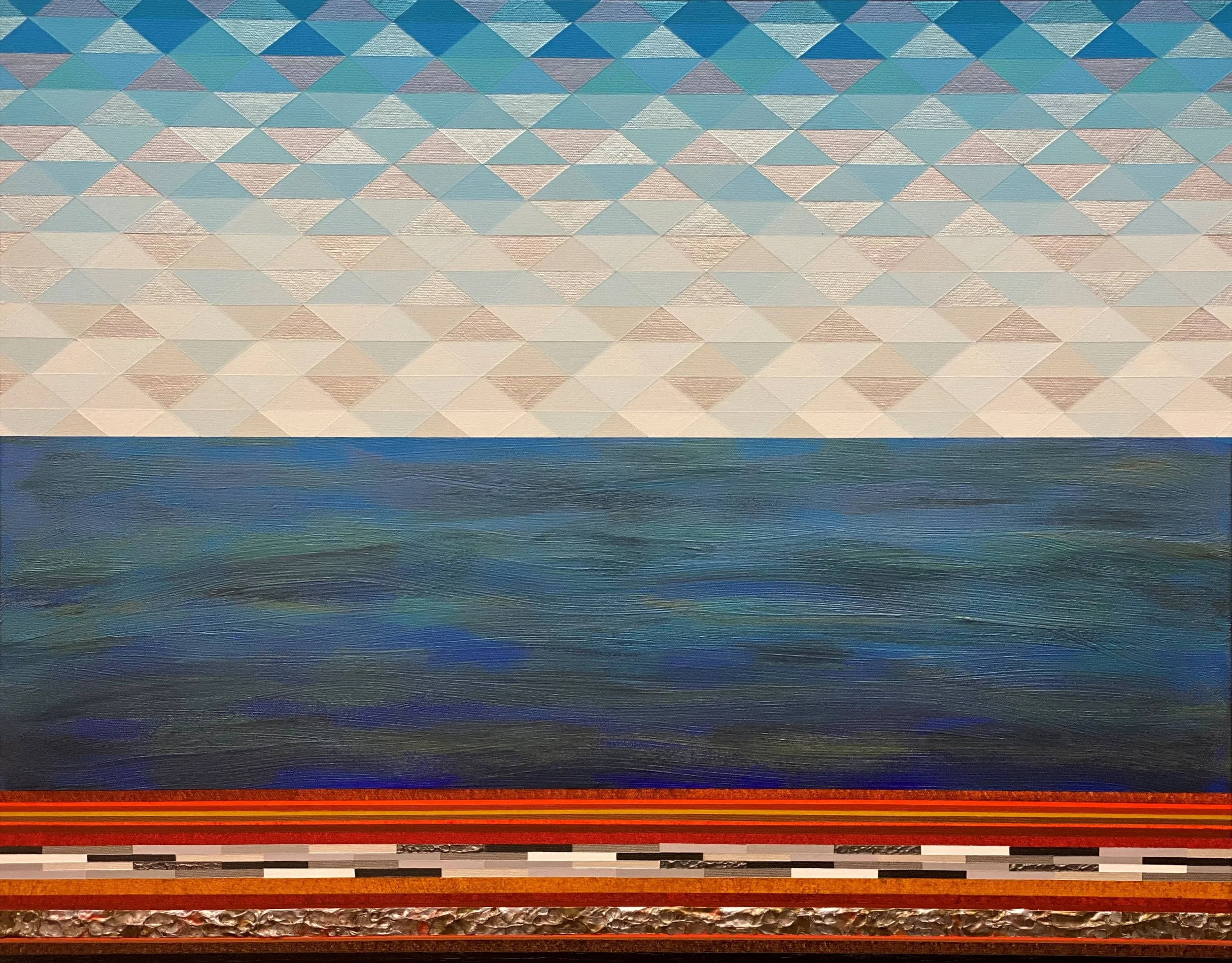 "Earth, Sea and Sky", 5,23, 20 in x 24 in