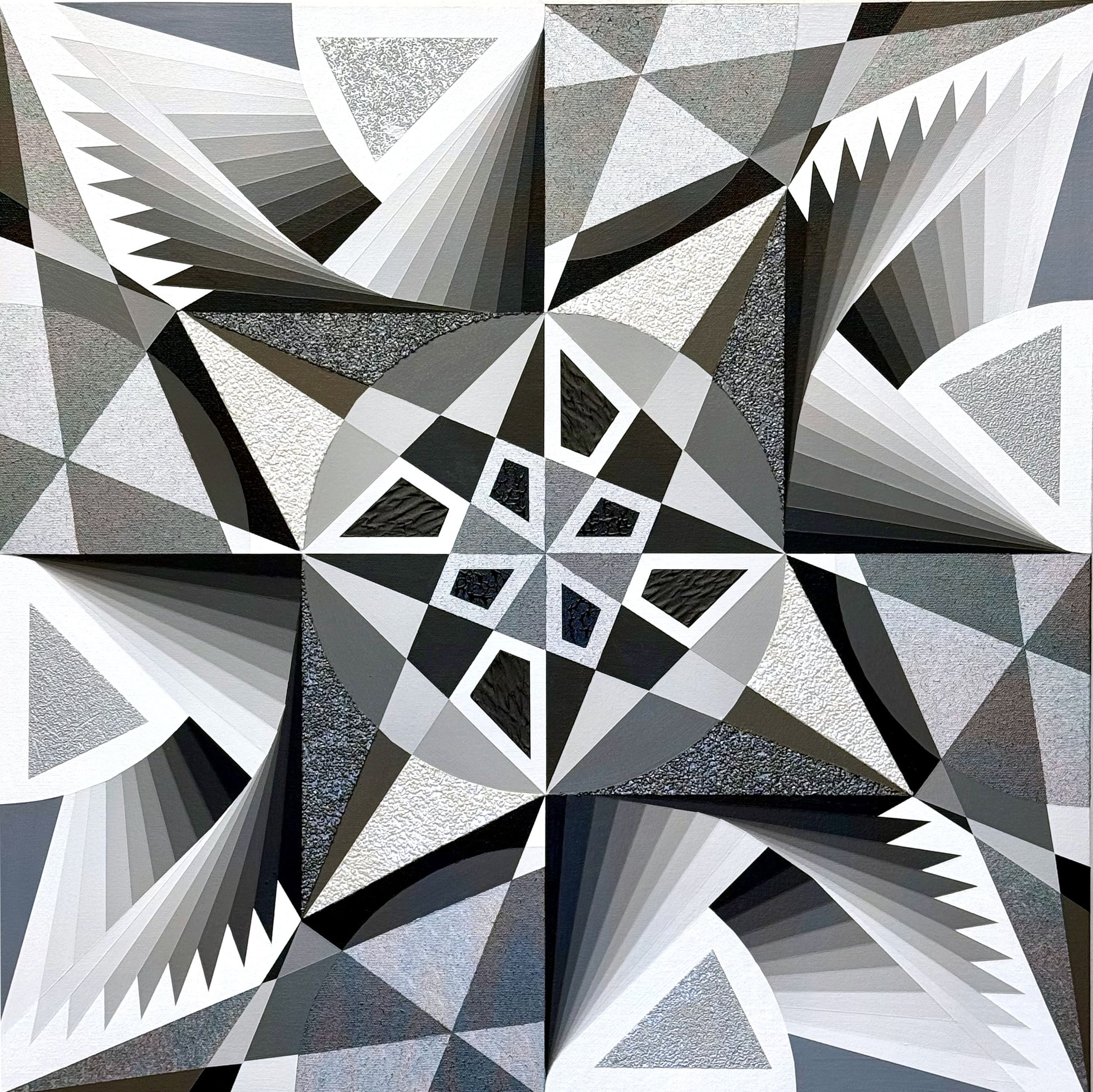 "Sawtooth," 1/2026, 24 in x 24 in. 