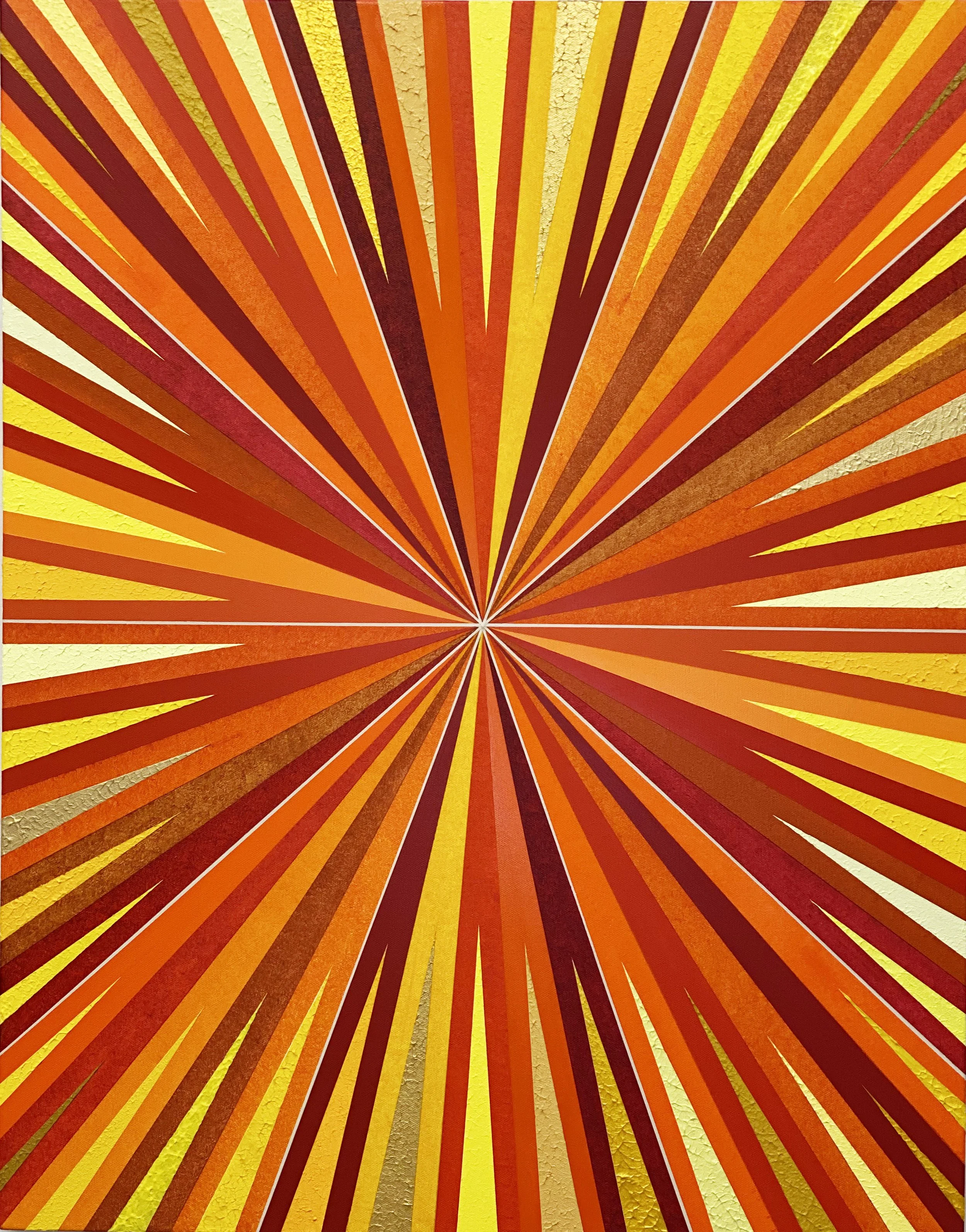 "Flames," 10/2024, 22 in x 28 in.