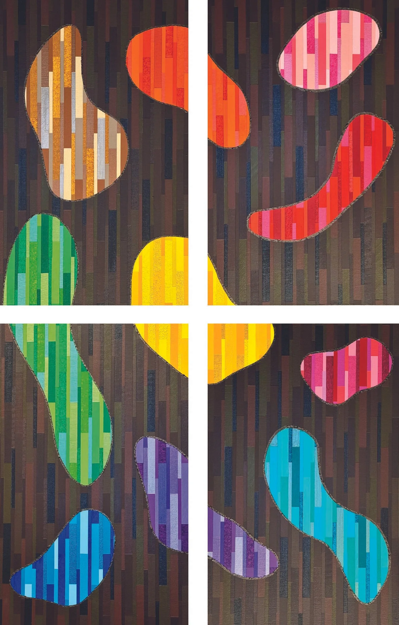 "Footsteps" 9/2026, 13 in x 21 in each