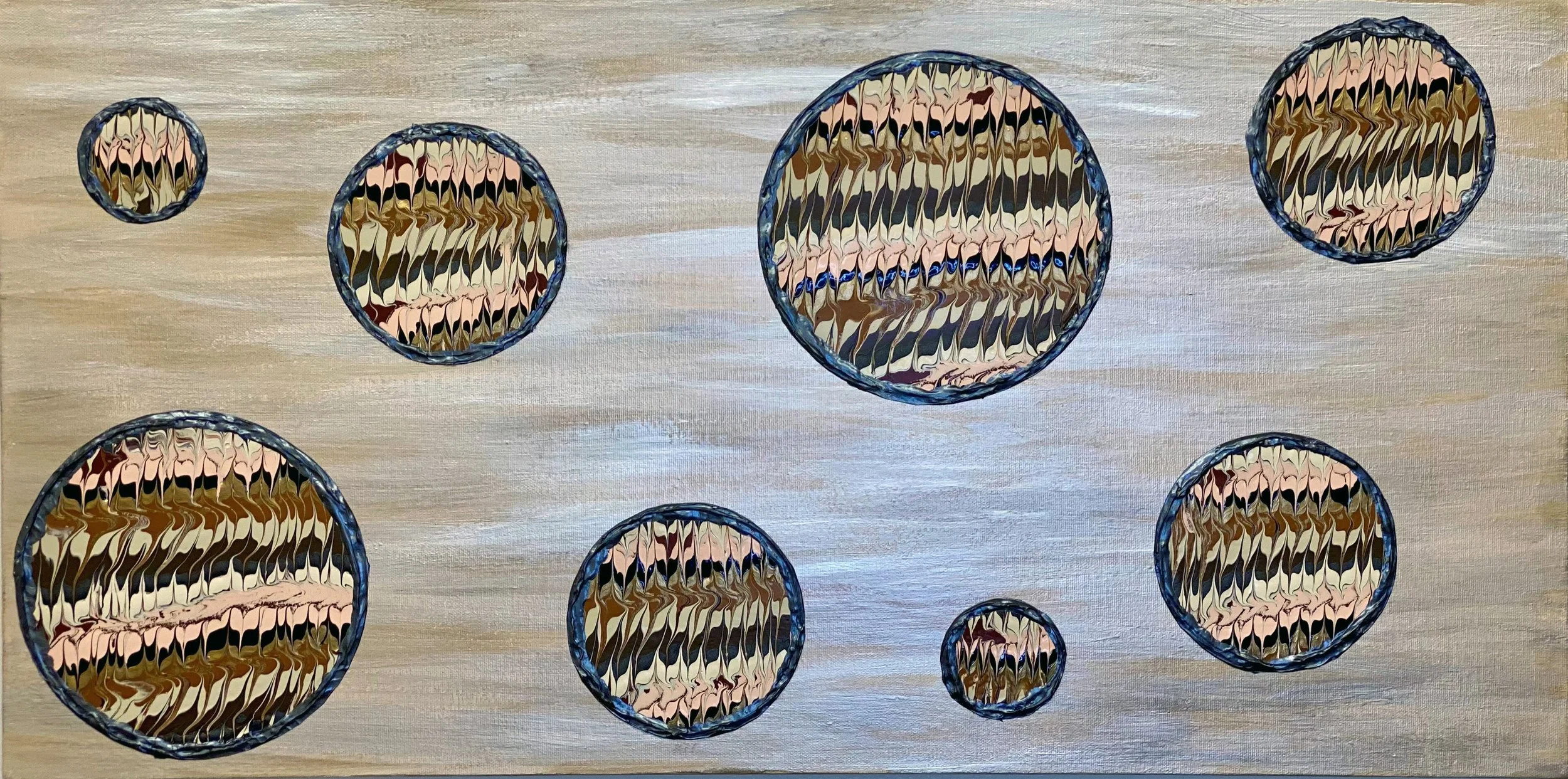 "Neopolitan Complexion Circles," 8/24, 14 in x 28 in.