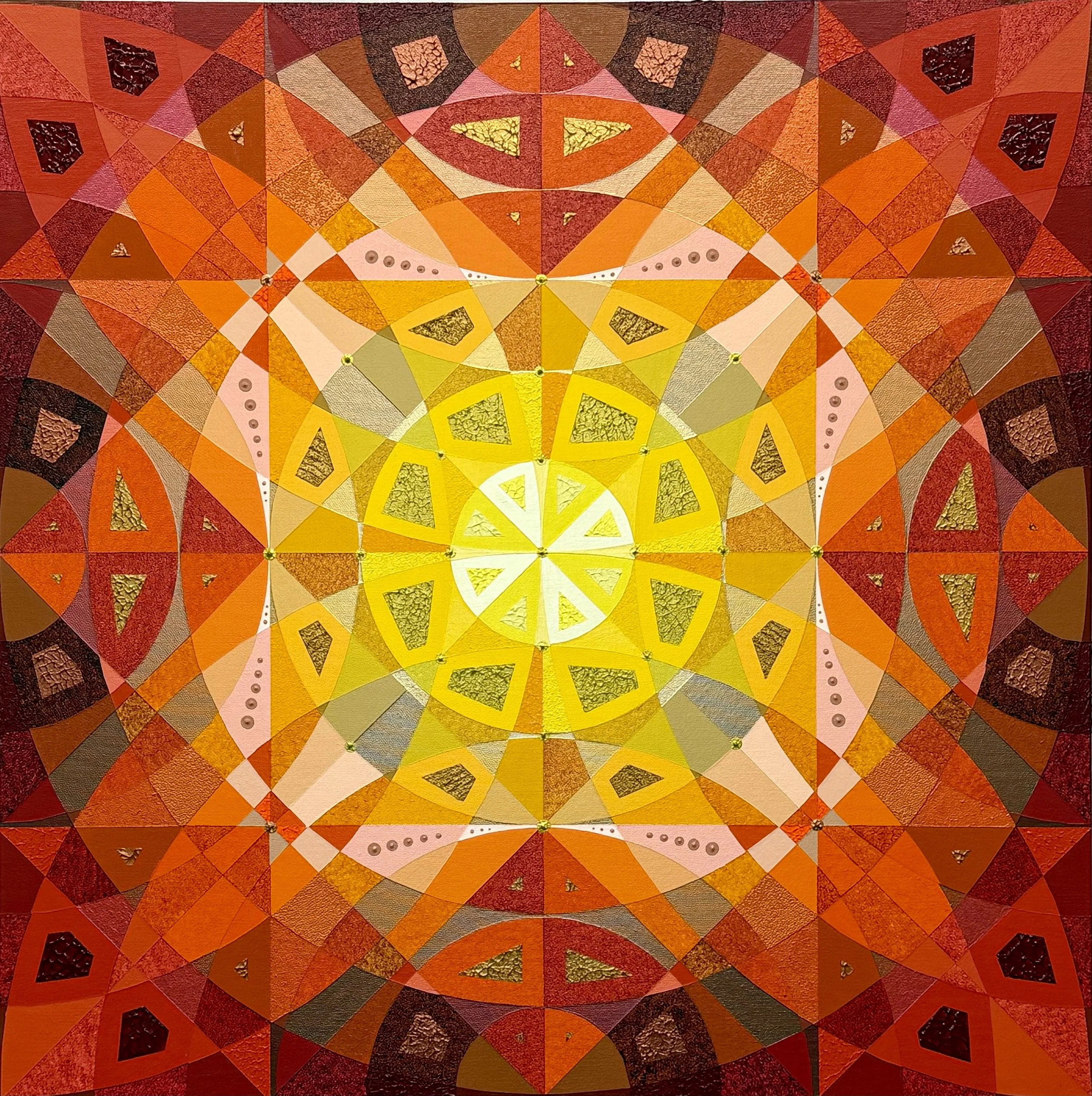 "Inferno," 4/2026, 24 in x 24 in 