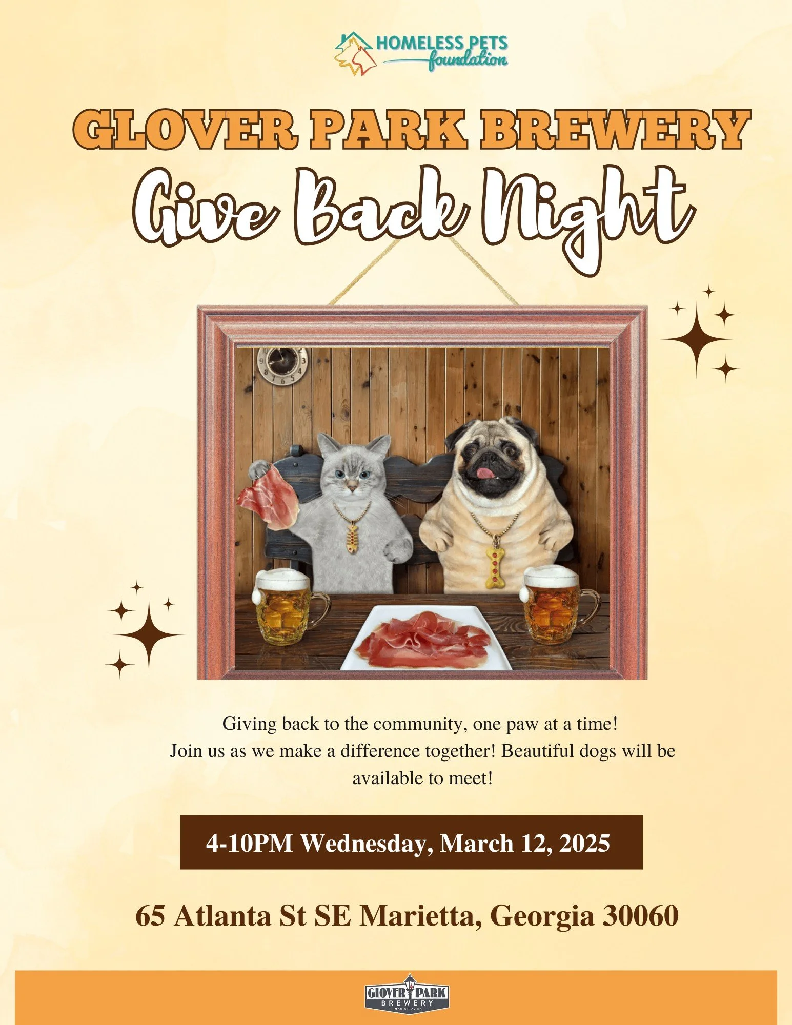 GPB presents Give Back Night with Homeless Pets Foundation!!