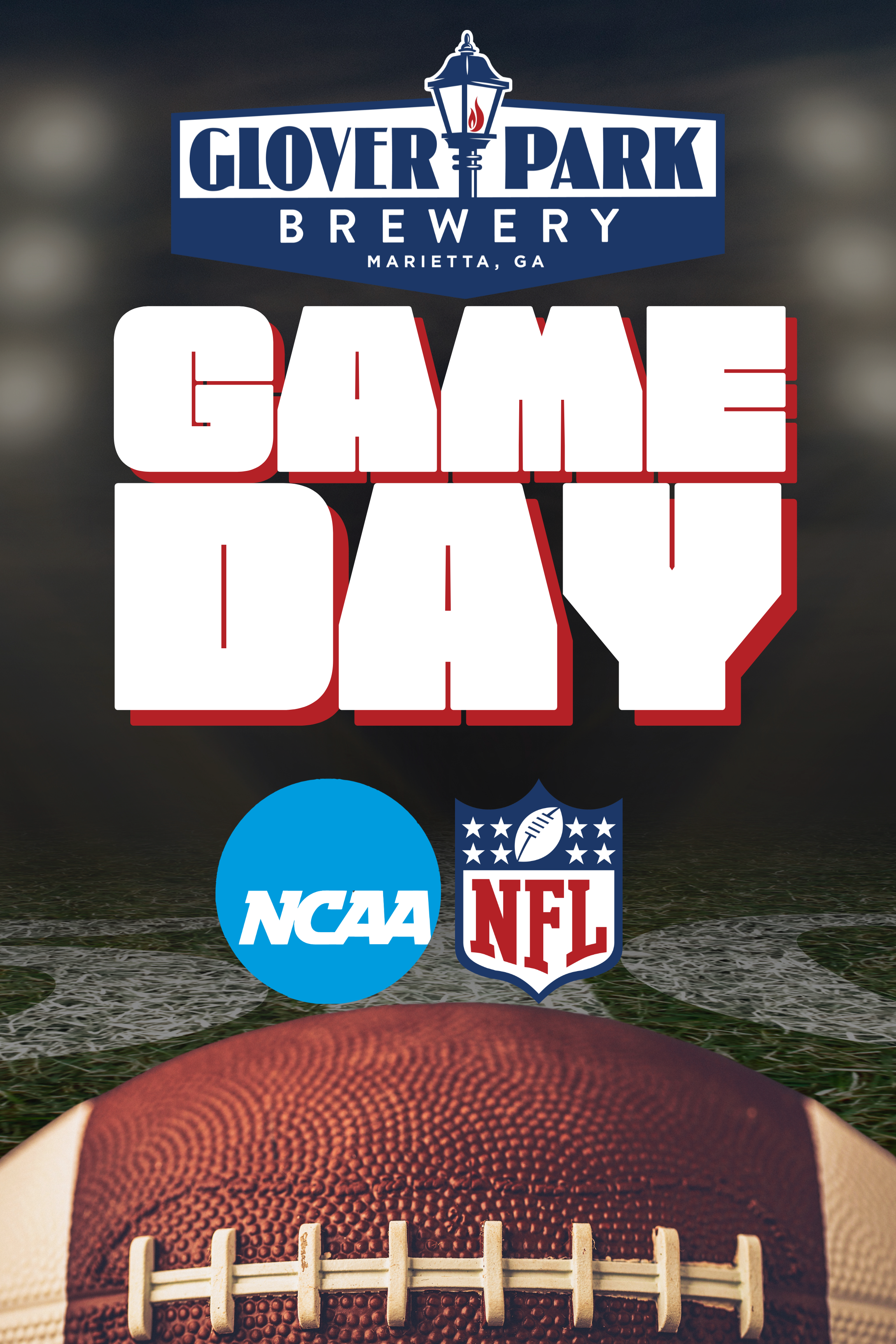 Join us for Pizza, Beer and Football at the Brewery!!