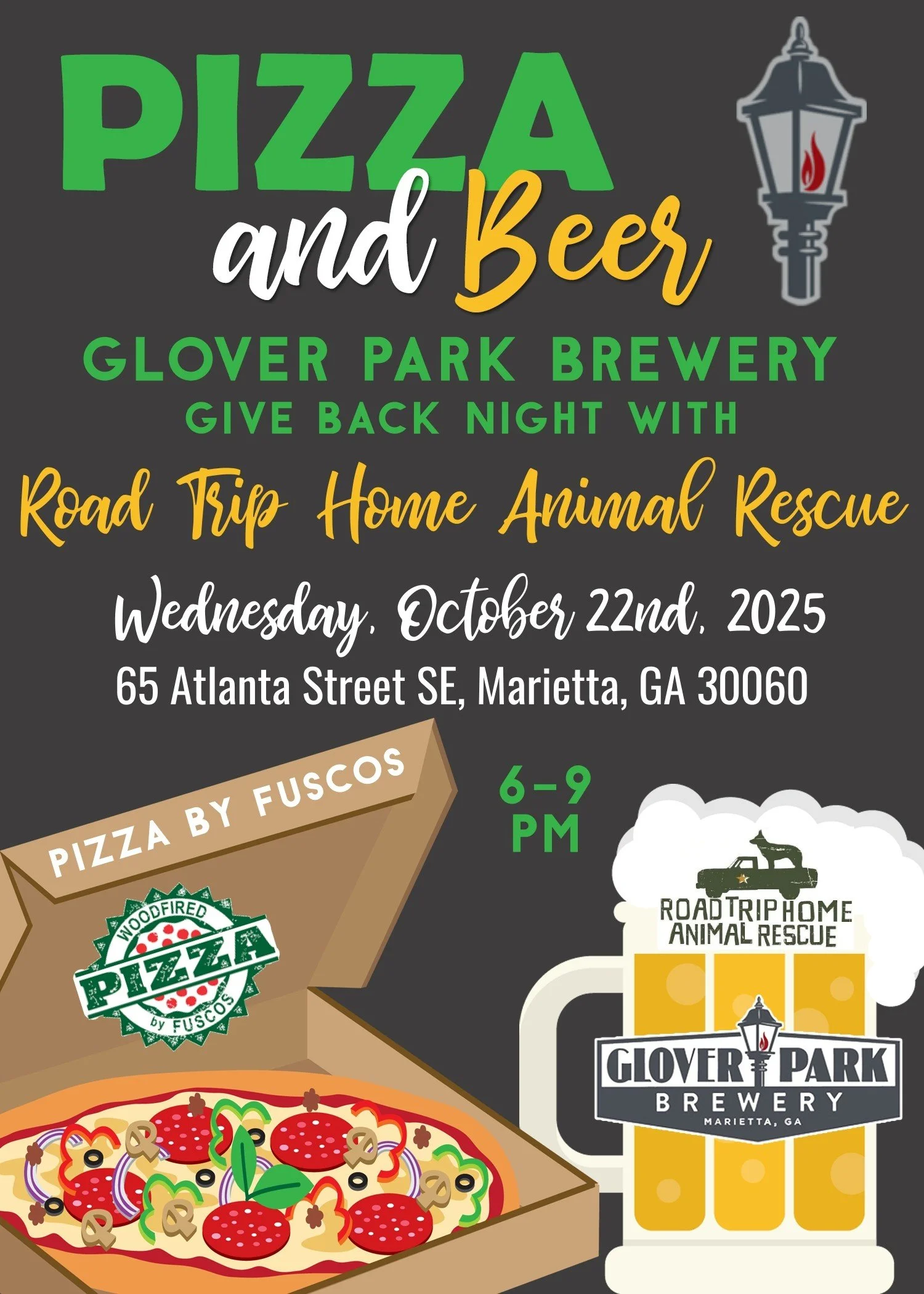 GPB Presents Give Back Night with Road Trip Home and Pizza by Fusco's Food Truck!