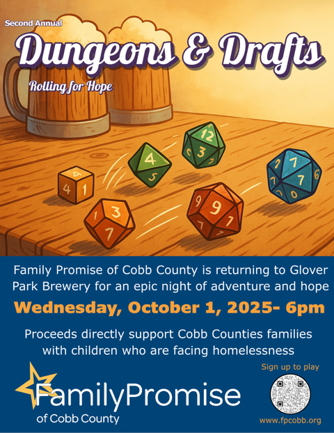 GPB Presents Give Back Night with Family Promise of Cobb and Pizza by Fusco's Food Truck!