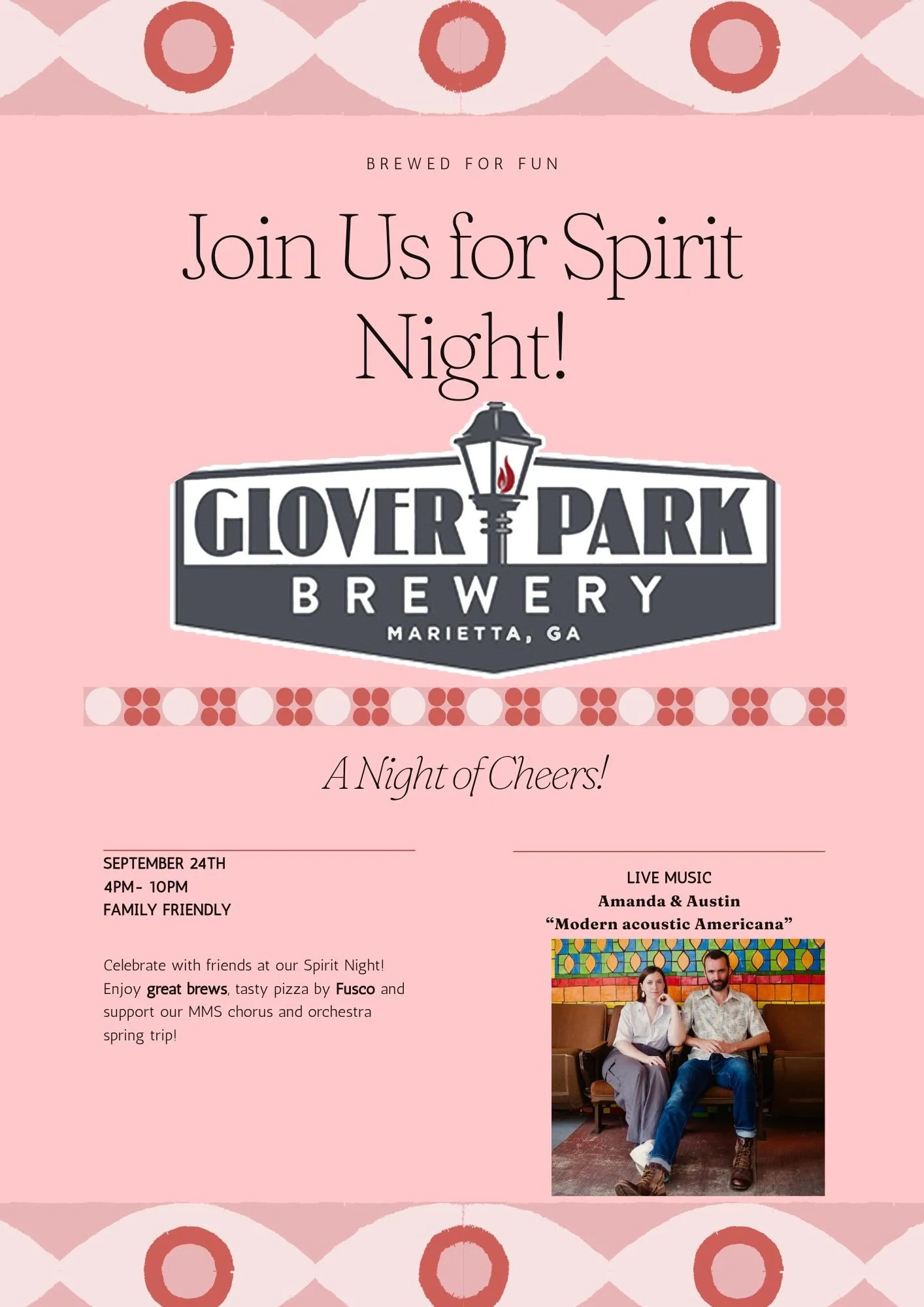 GPB Presents Spirit Night with Marietta Middle School Chorus and Pizza by Fusco's Food Truck!