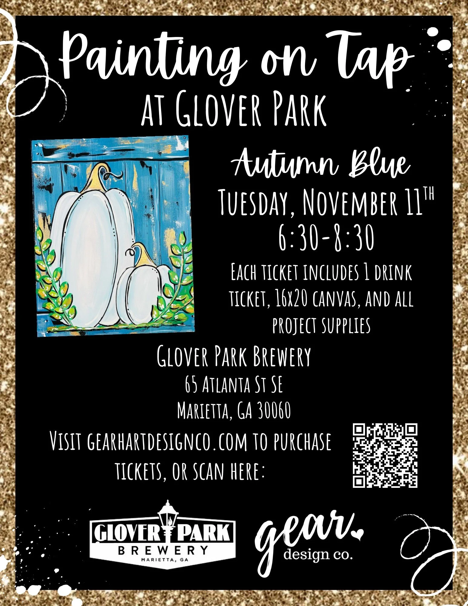 GPB Presents Paint N Sip with Gear Hart Designs and Pizza by Fusco's Pizza!