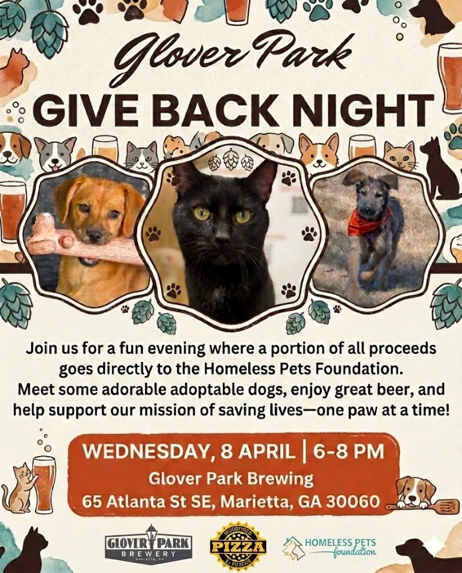 GPB Presents Charity Night with Homeless Pets Foundation, Wine Down Wednesday, and Pizza by Fusco's Food Truck!