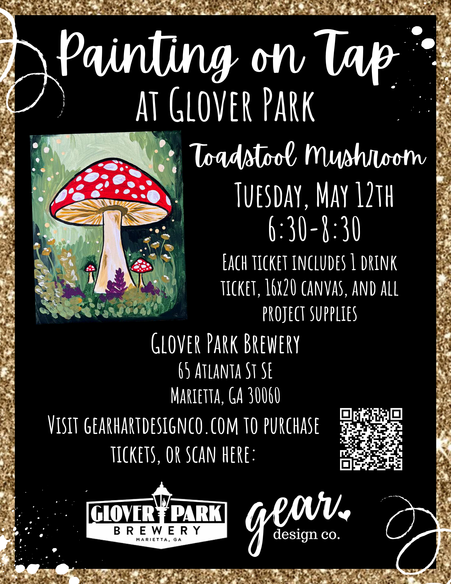 GPB Presents Paint N Sip with Gear Hart Designs and Pizza by Fusco’s Food Truck!