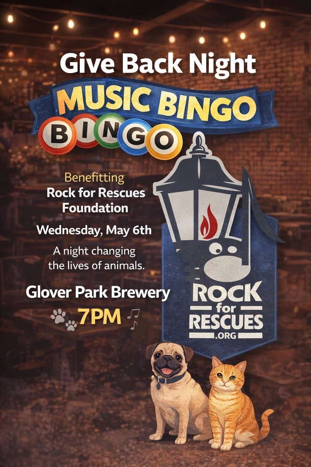 GPB Presents Give Back Night with Rock for Rescues, Wine Down Wednesday, and Pizza by Fusco’s Food Truck