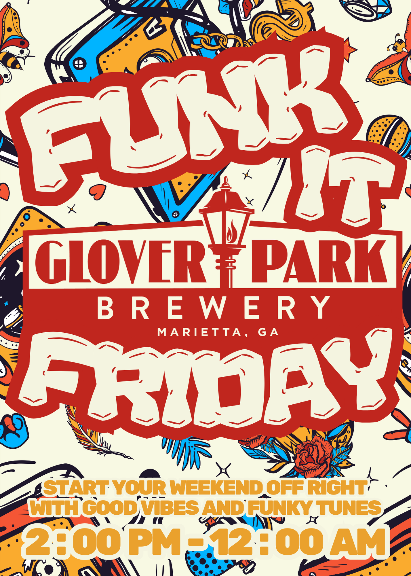 Join us for FUNK IT FRIDAY AND Pizza by Fusco’s Food Truck!
