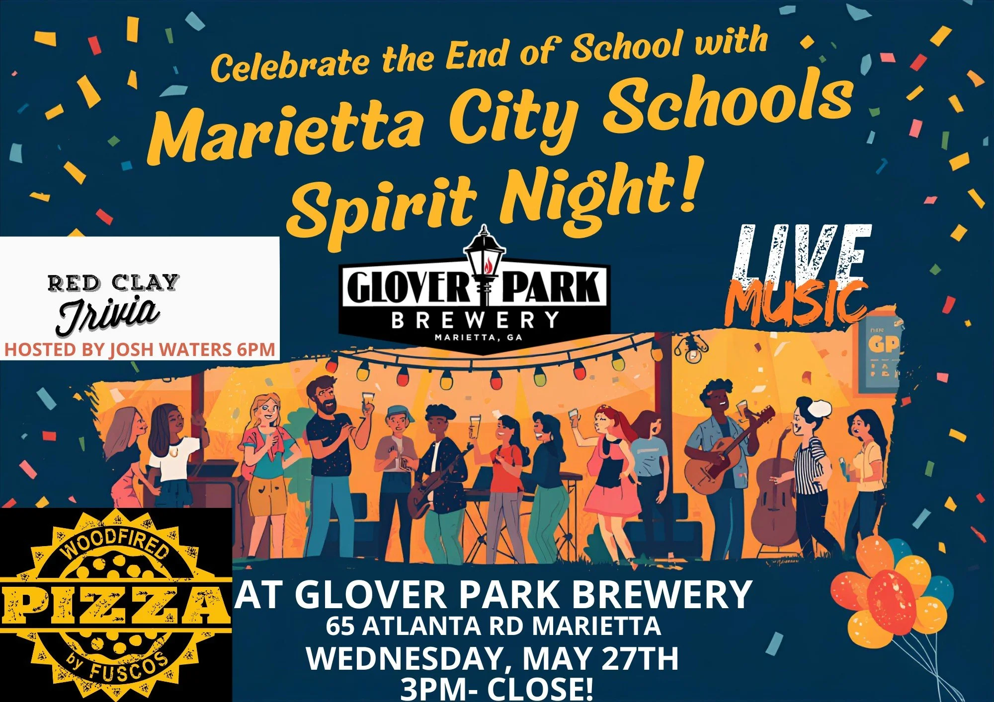 GPB Presents Give Back Night with Marietta Middle School Music and Pizza by Fusco’s Food Truck!