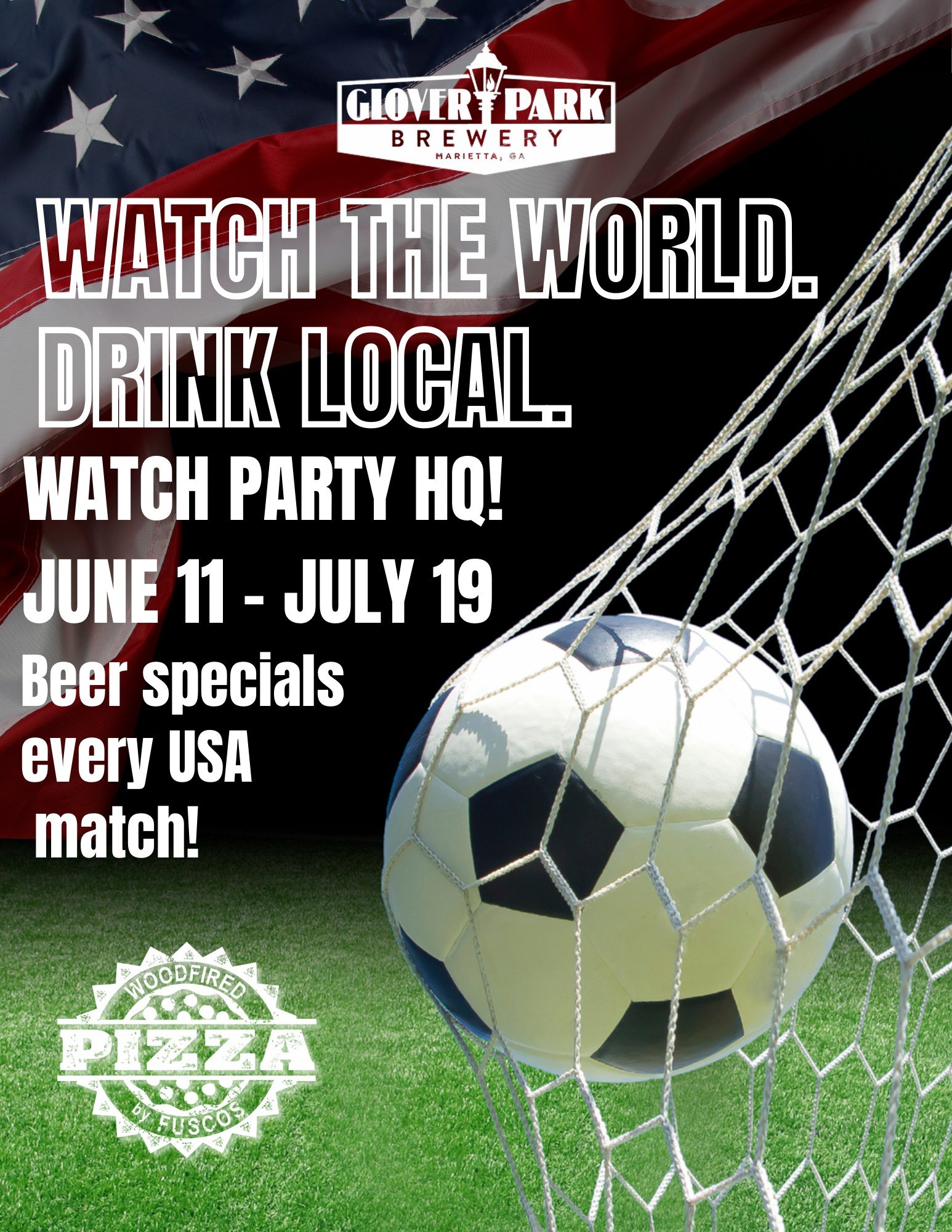 USA Watch Party,  Trivia Night and Pizza by Fusco’s Food Truck!