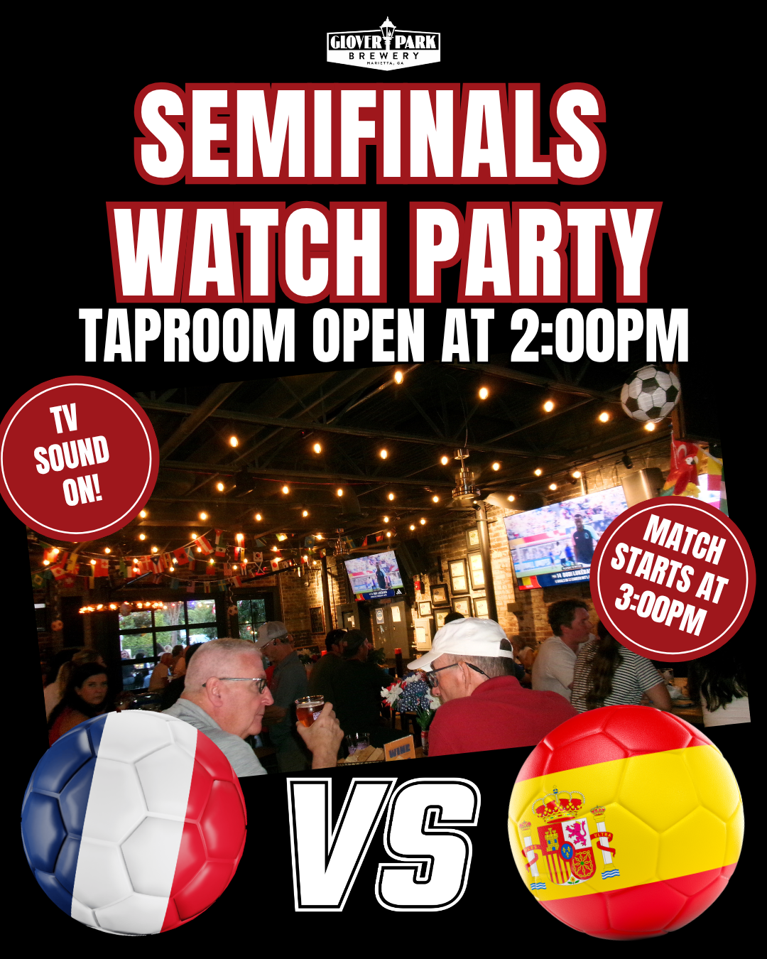 Taproom will be open at 2:00PM today for Soccer Semifinals, GPB Presents Paint N Sip with Gear Hart Designs, Run Club, and Pizza by Fusco’s Food Truck!