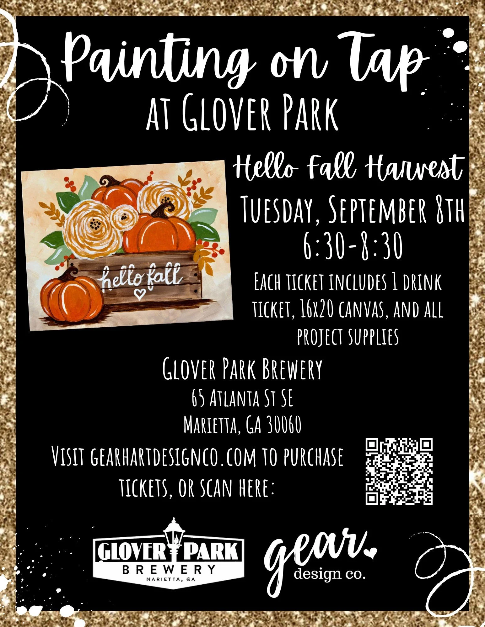 GPB Presents Paint N Sip with Gear Hat Designs, GPB Run Club, and Pizza by Fusco's Food Truck!