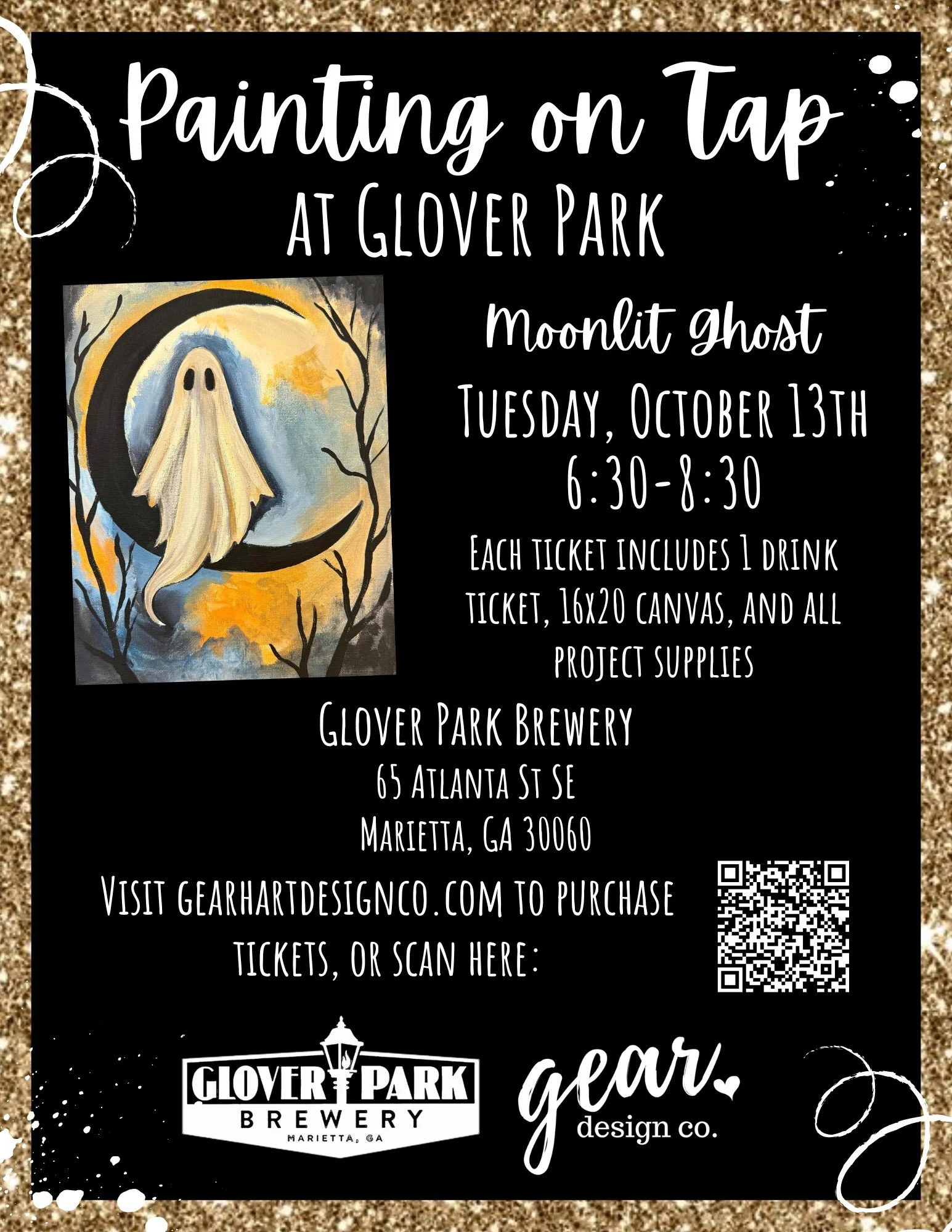 GPB Presents Paint N Sip with Gear Hart Designs, GPB Run Club, and Pizza by Fusco’s Food Truck!