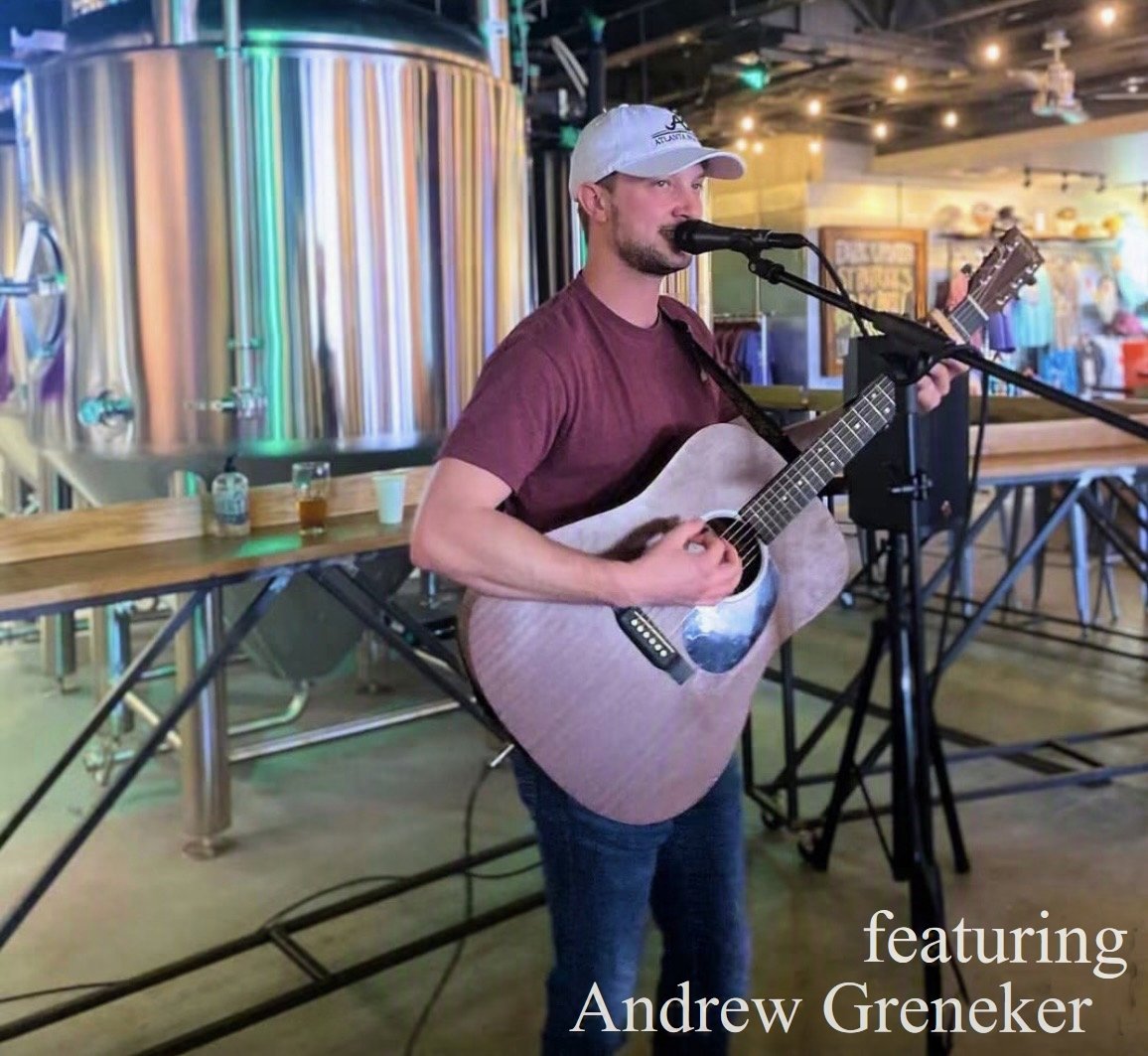Join us for Atlanta Falcons 1:00pm and  live music with Andrew Greneker and Pizza by Fusco's Food Truck!
