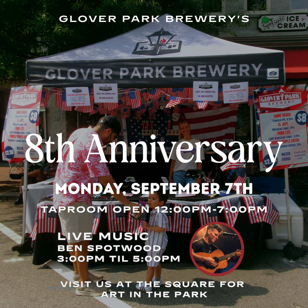 WE ARE OPEN LABOR DAY! Join us for Live Music with Ben Spotwood, Permanent Jewelry Pop Up and Pizza by Fusco’s Food Truck!