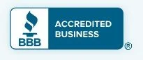 Better Business Bureau logo with 'ACCREDITED BUSINESS' text