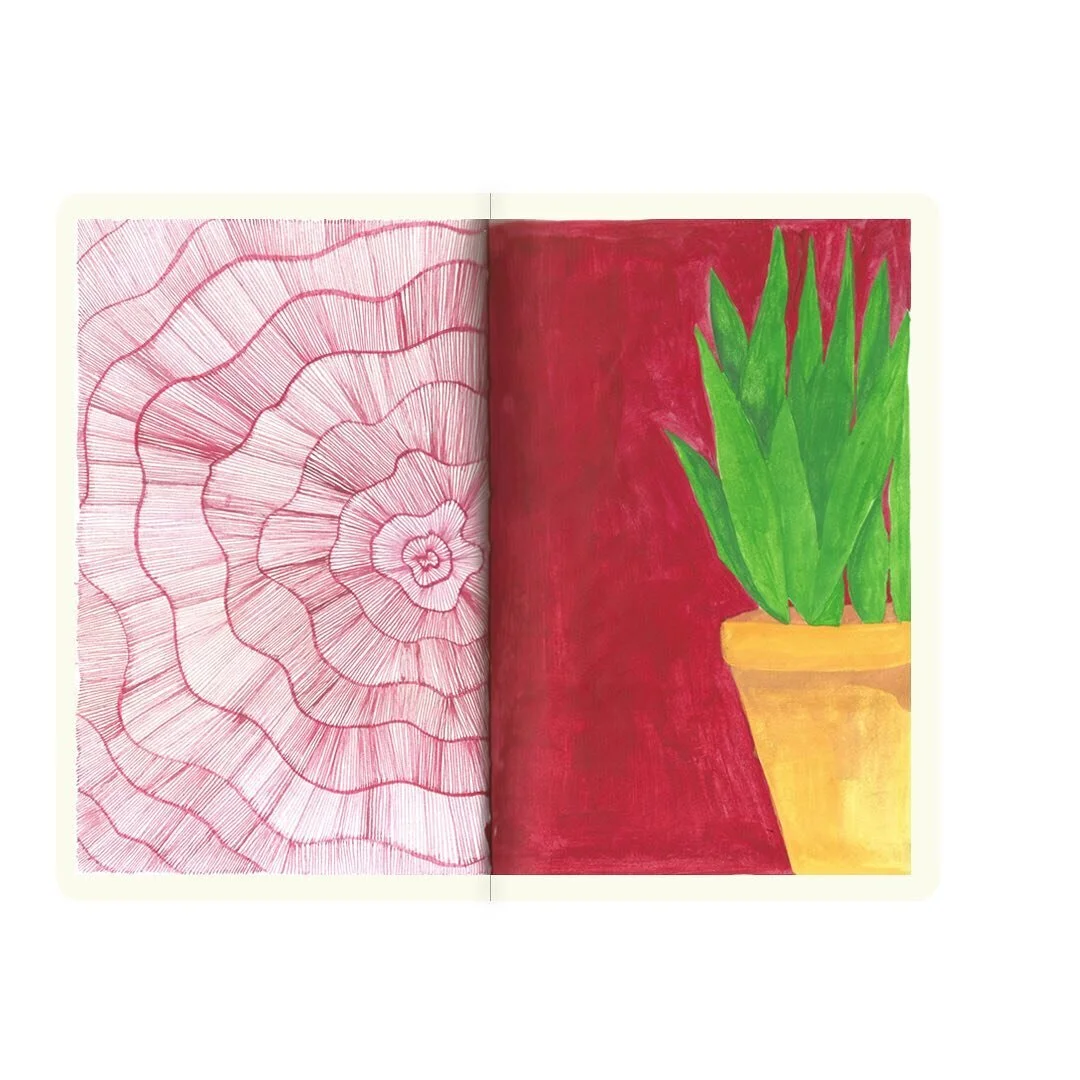 Red. 
.
.
Watercolour and acrylic