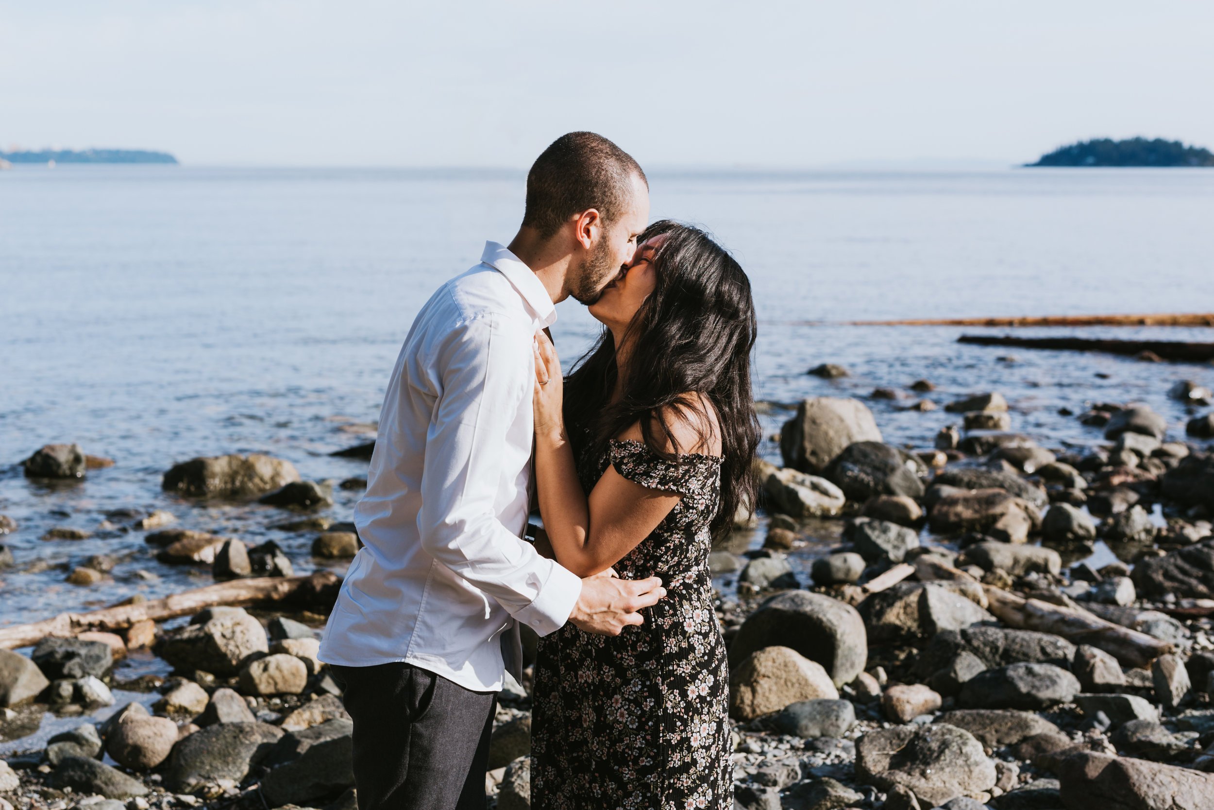 Boyfriend proposes to girlfriend at Whytecliff Park in West Vancouver