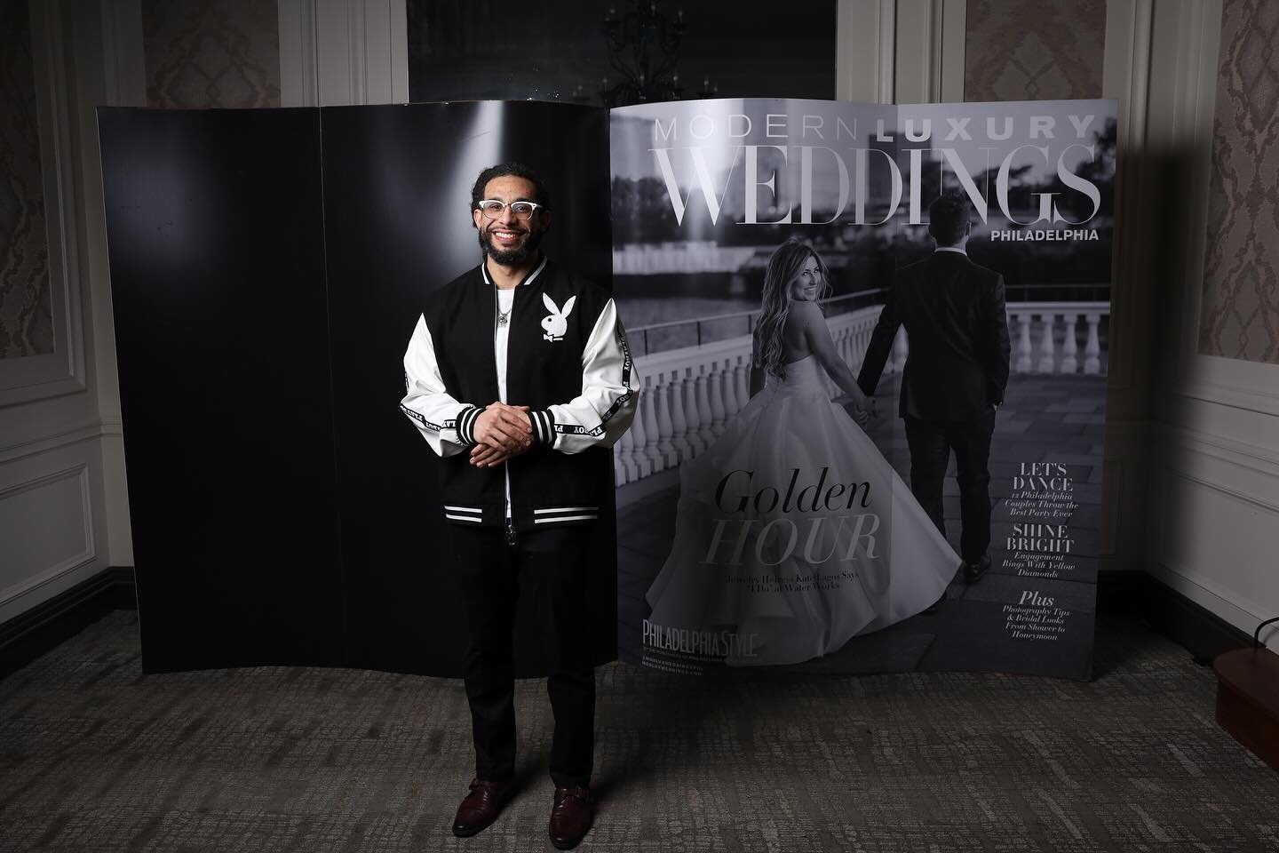 The @modluxweddingsphl Black &amp; White Party was WILD.
.
.
Introducing our Studio Style.  Check out the incredible backdrop by @lovehausevents 
.
.
#thebestphillyphotobooth #glam #glamphotobooth #phillyphotobooth #philadelphiaweddings #philadelphia