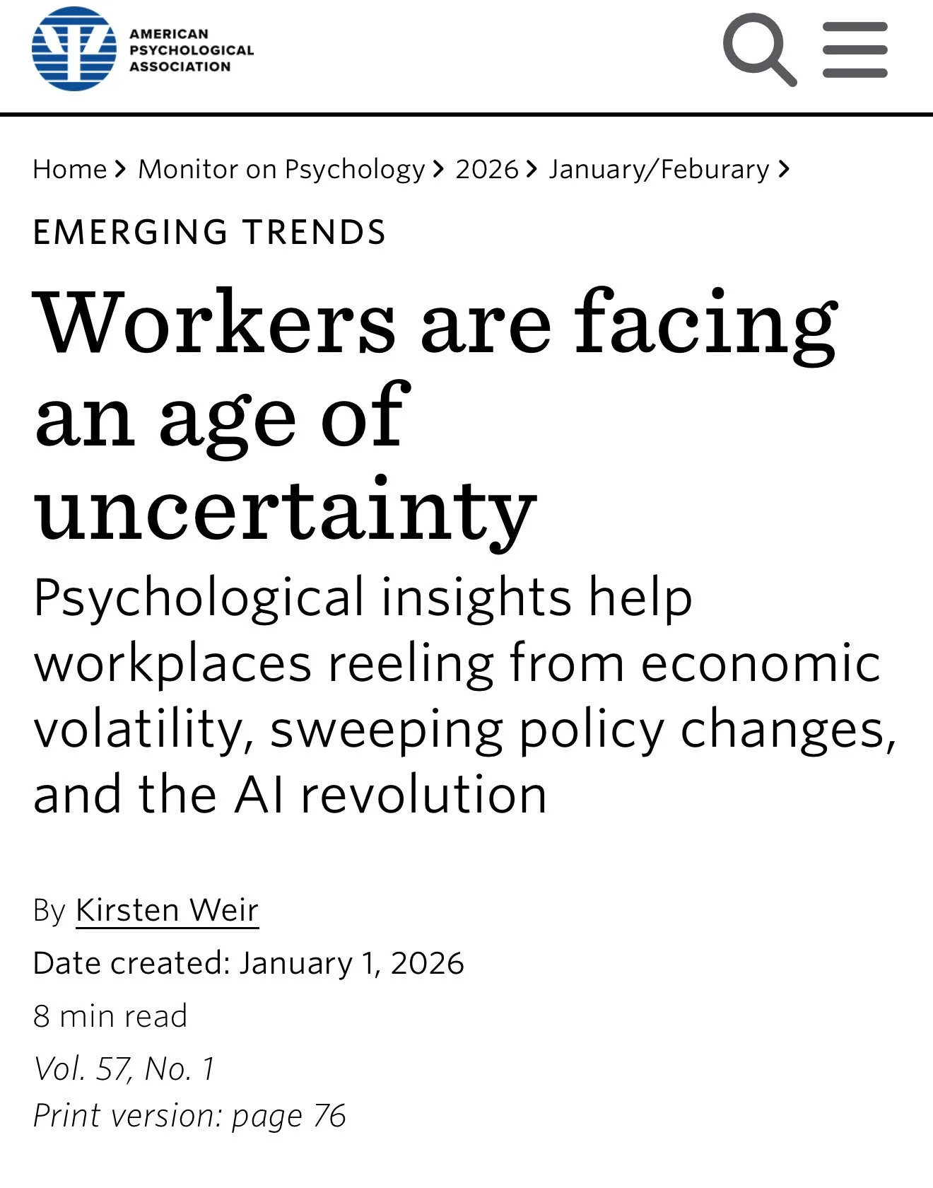 Workers are facing an age of uncertainty