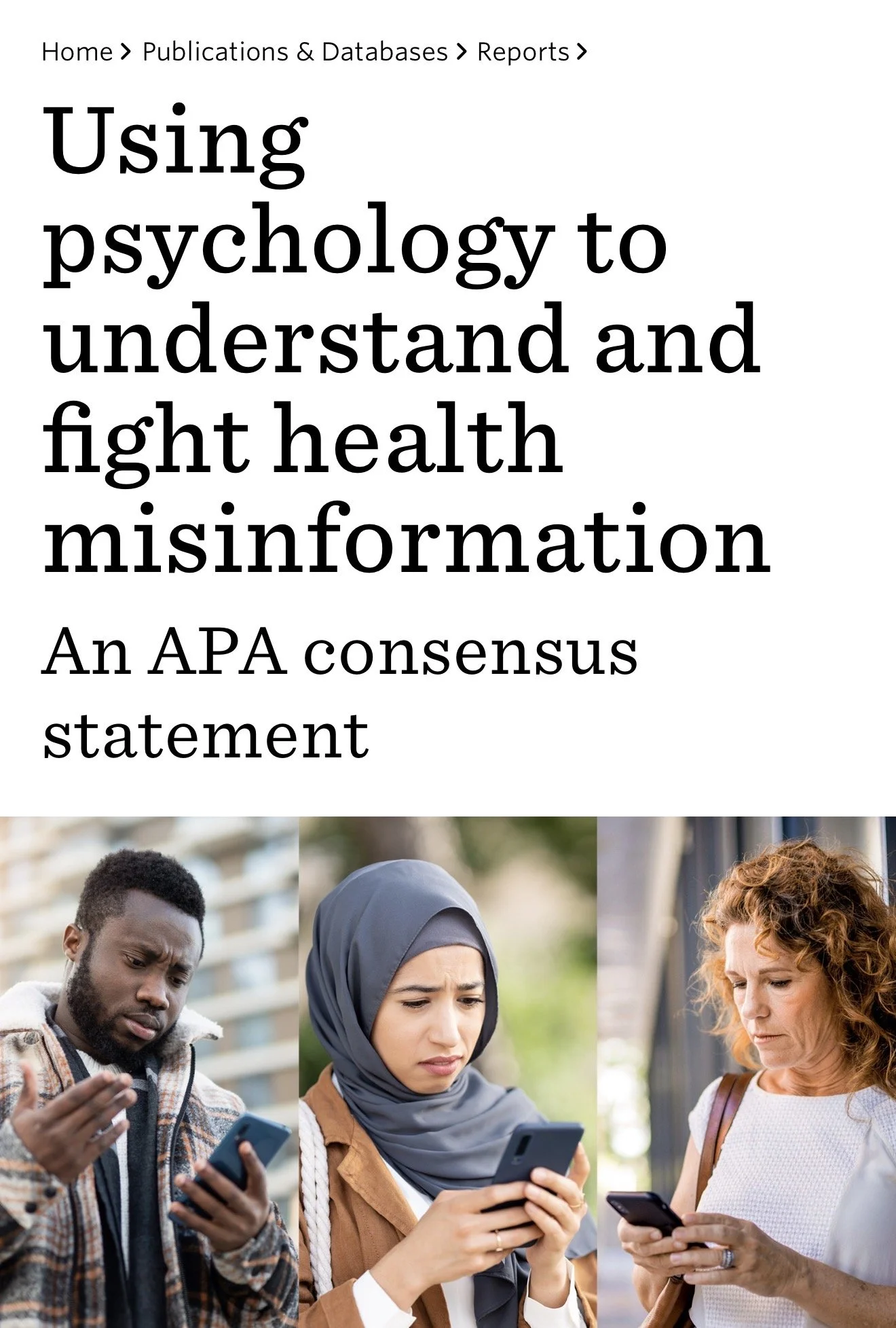 Using Psychology to Understand and Fight Health Misinformation