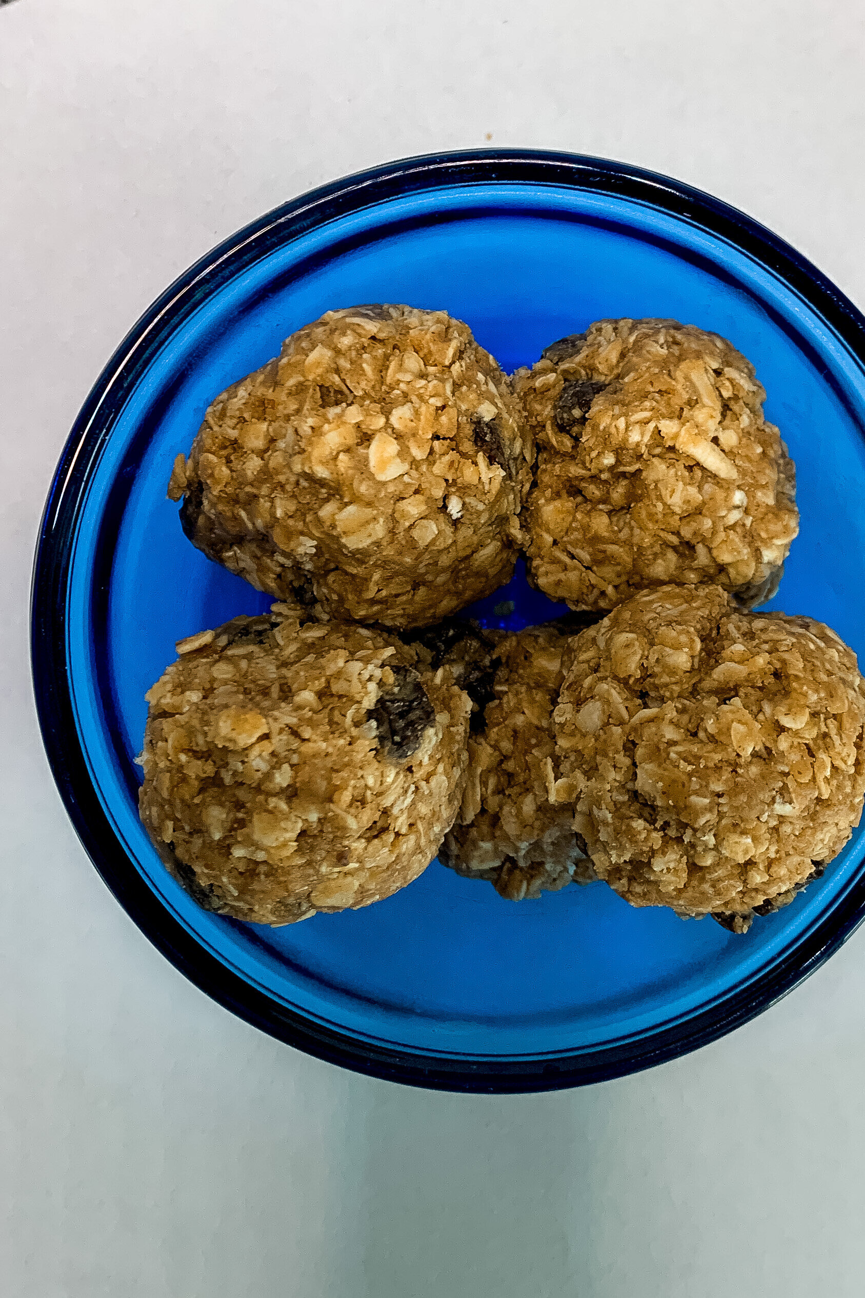 Peanut Butter Oatmeal Cookie Protein Balls - Feasting not Fasting