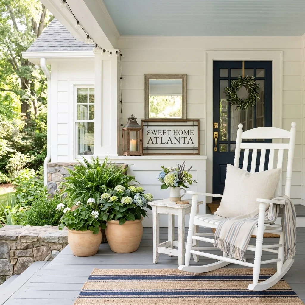 Modern Americana: How to Get the "Cracker Barrel" Porch Vibe for Your Atlanta Home