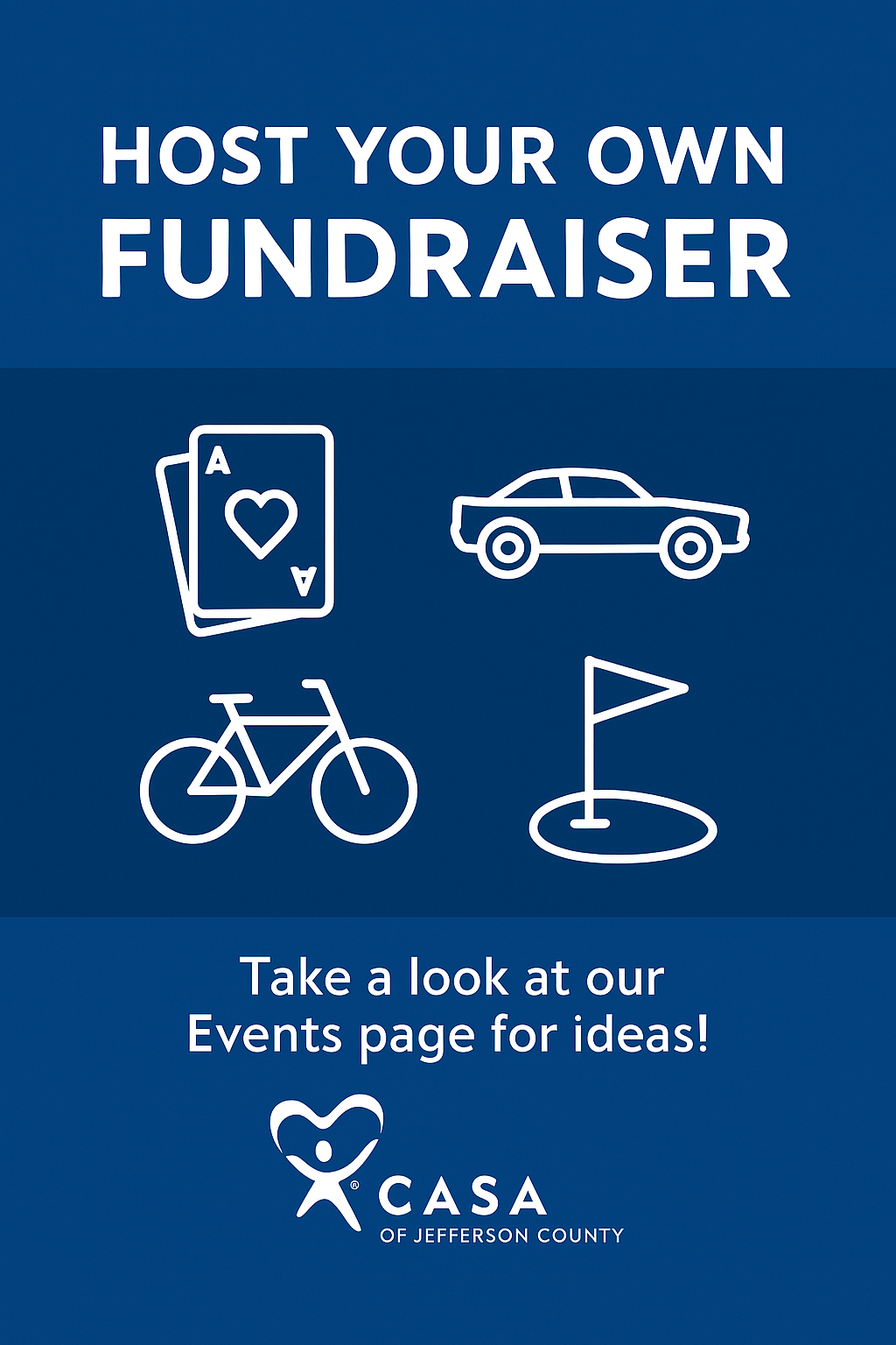 Host a fundraiser for CASA of Jefferson County