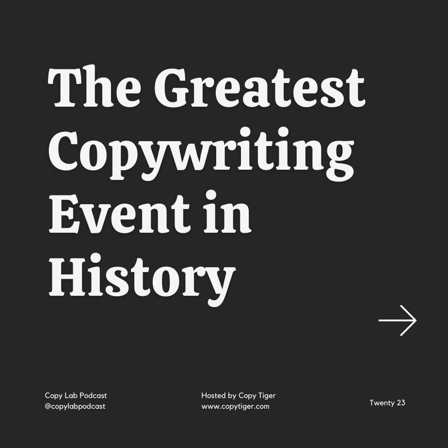 Want the inside track on what went down at Copy Chief LIVE Nashville? 💥

In today's episode of @copylabpodcast, I&rsquo;m dishing out stories, insights, and the kind of advice that turns good writers into great ones, straight from the titans like Pa
