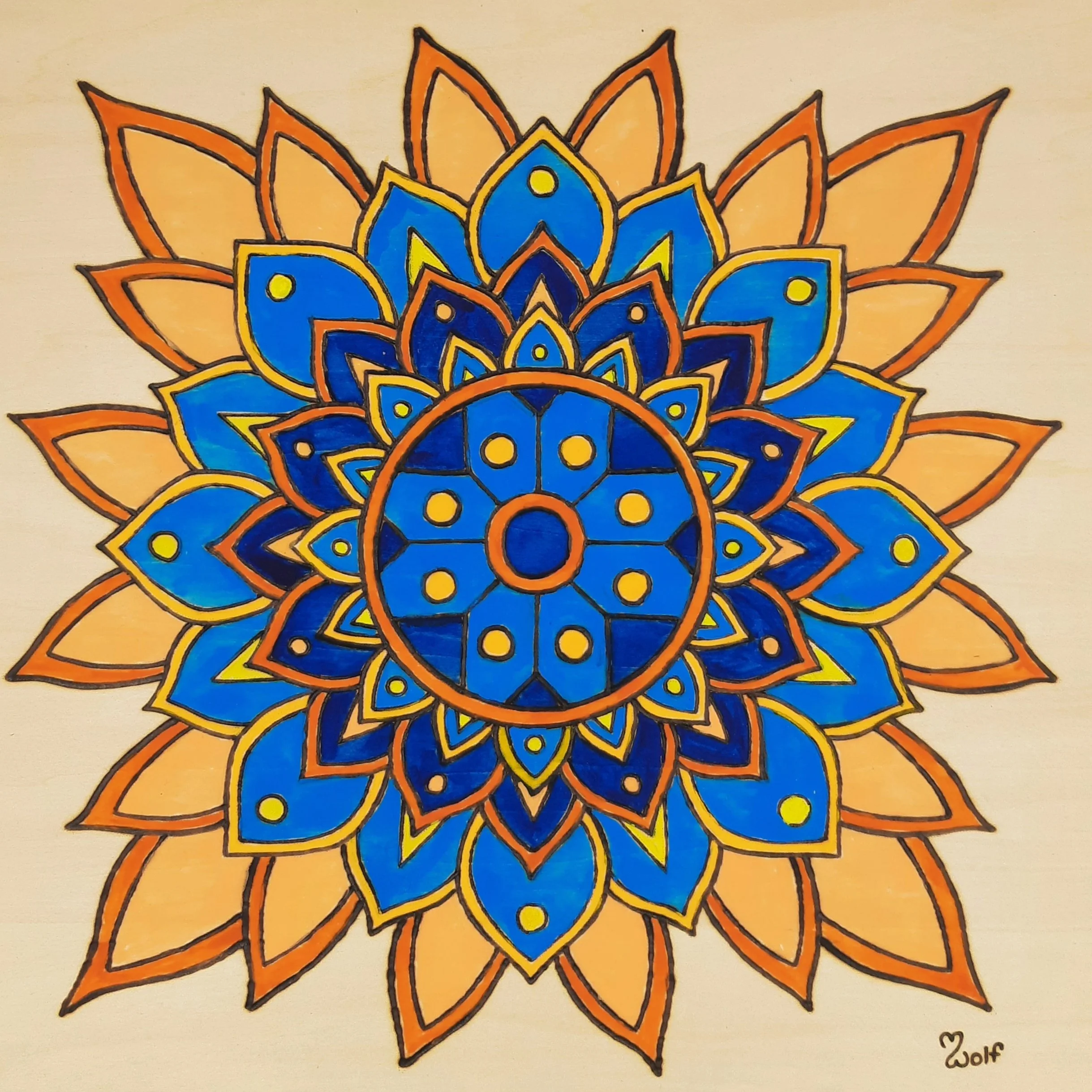 Southwest Bloom 12"x12" $220