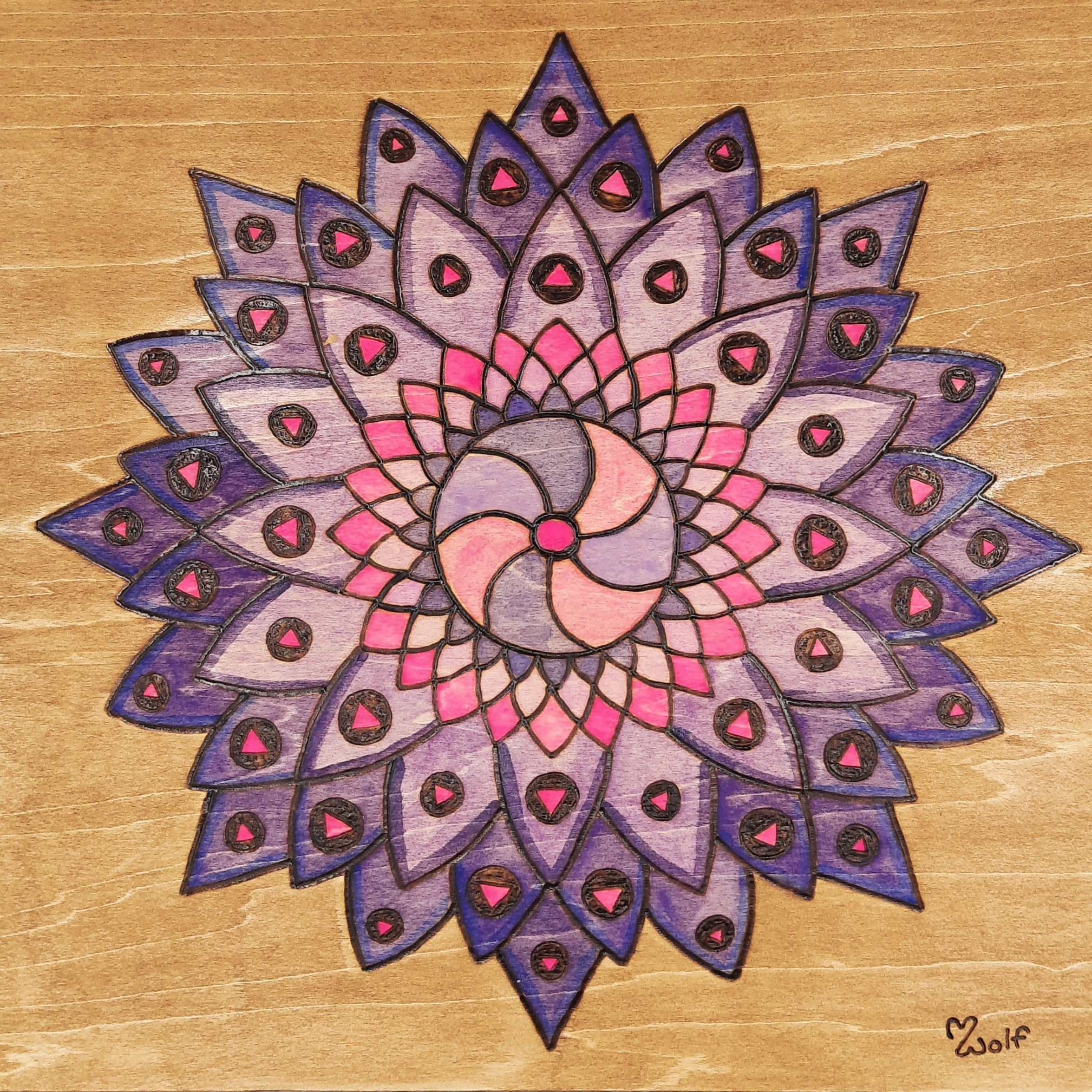 Violet Awaken 12"x12" SOLD
