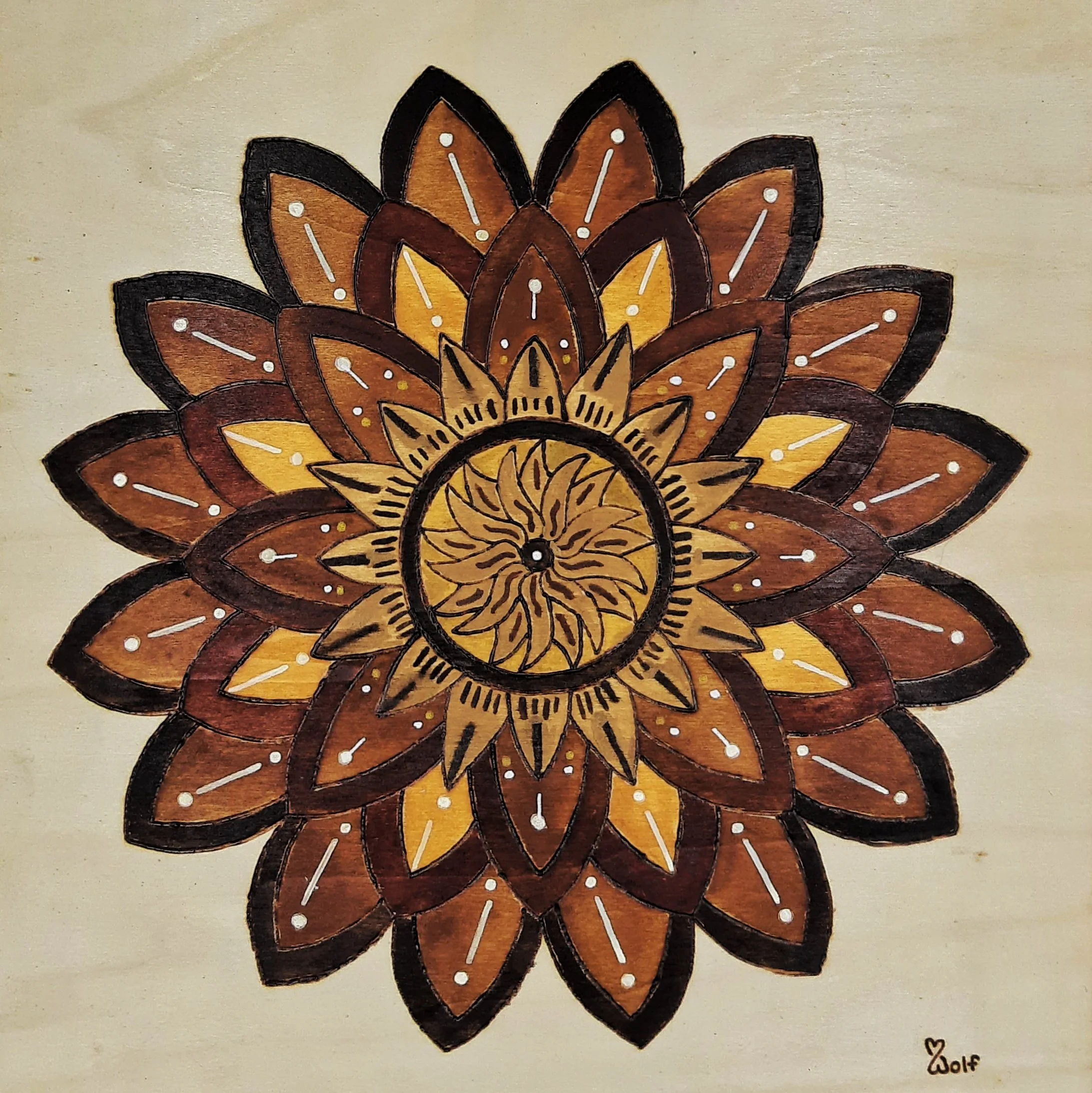 Earth Blossom 12"x12" $220