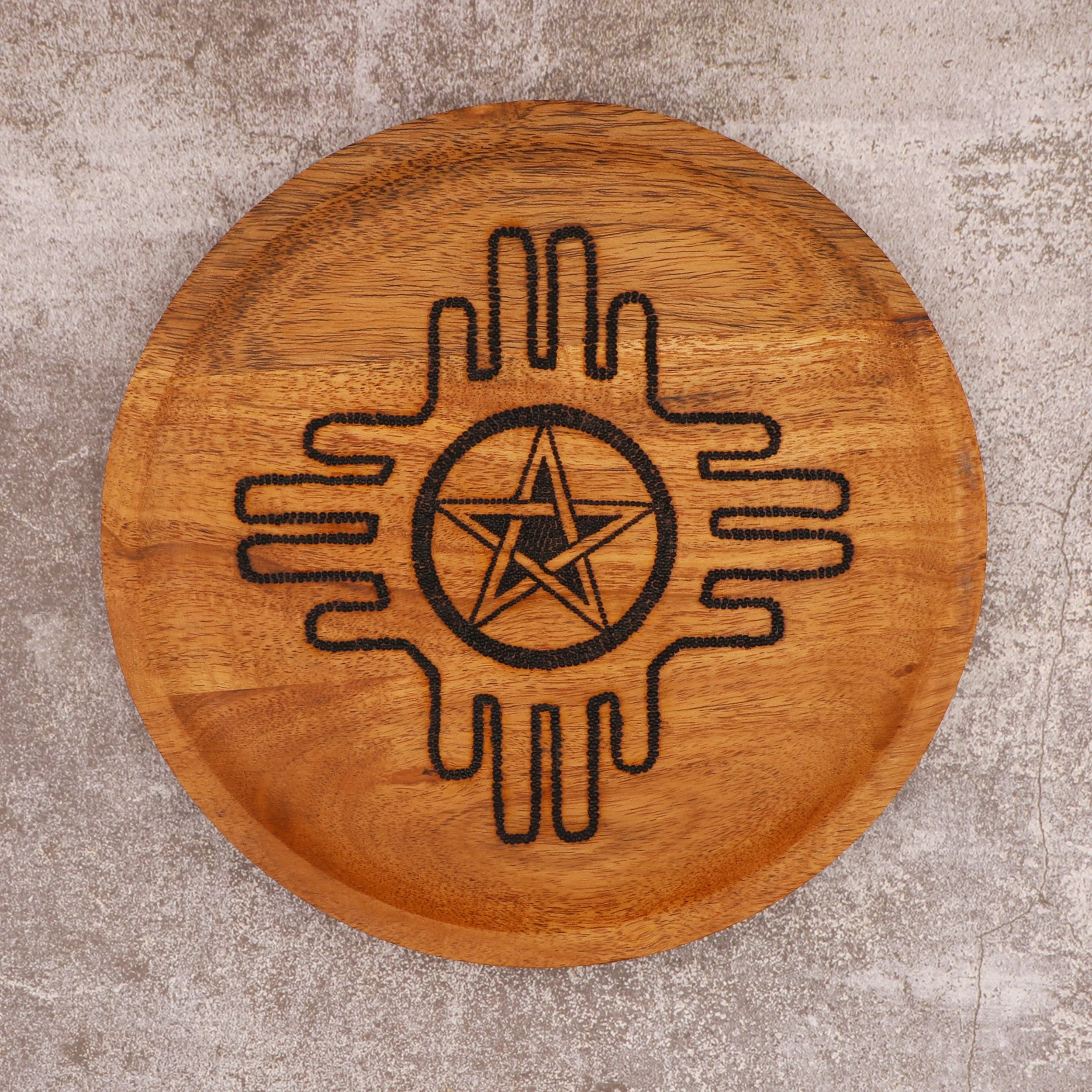 Zia Sun Pentagram 8" Round $77