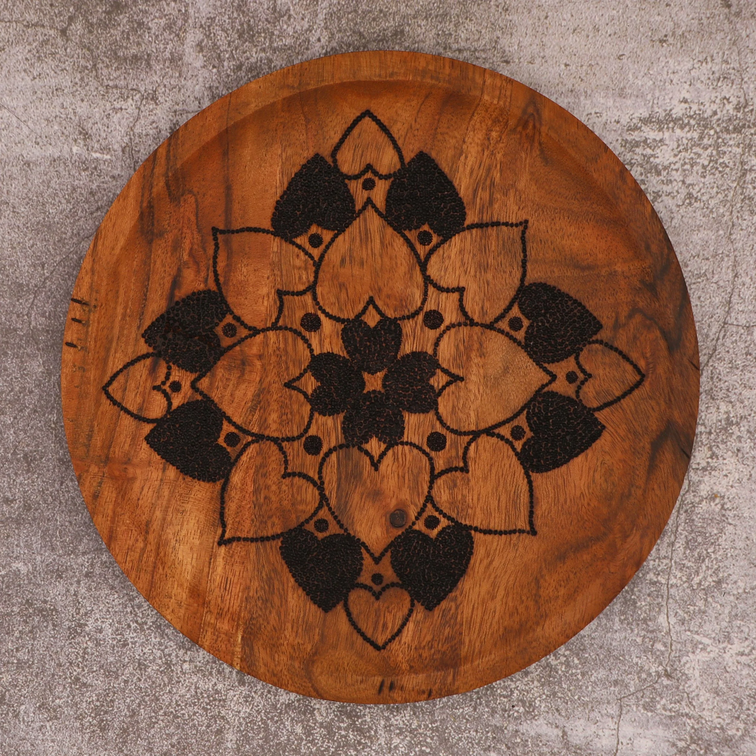 Heart Mandala 8" Round $77