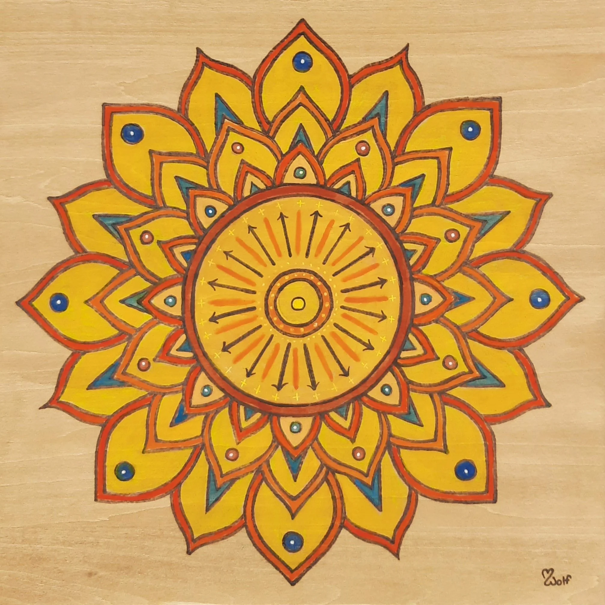 Yellow Expansion 12"x12" $220