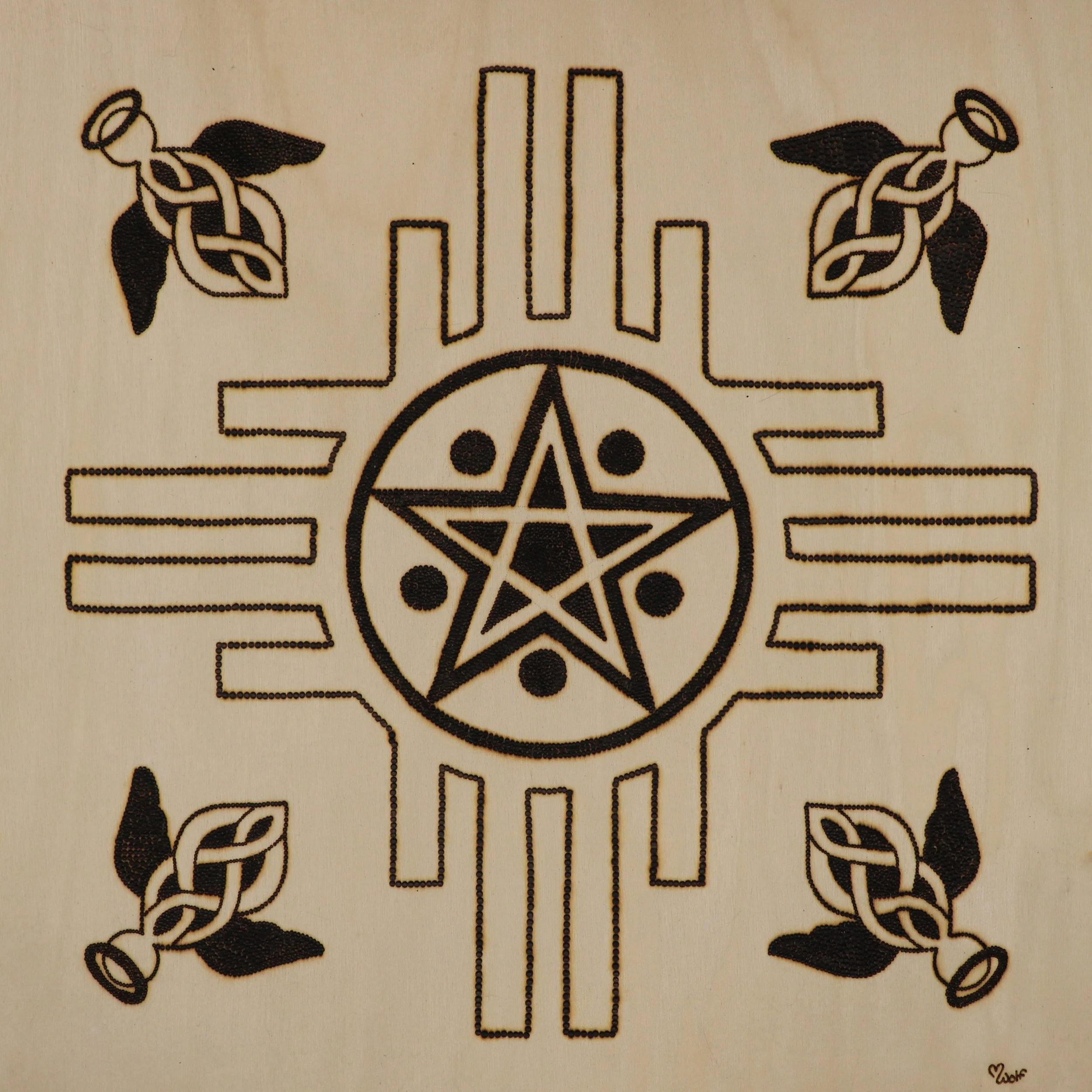 Angels Guidance Pentagram 12"x12" $222