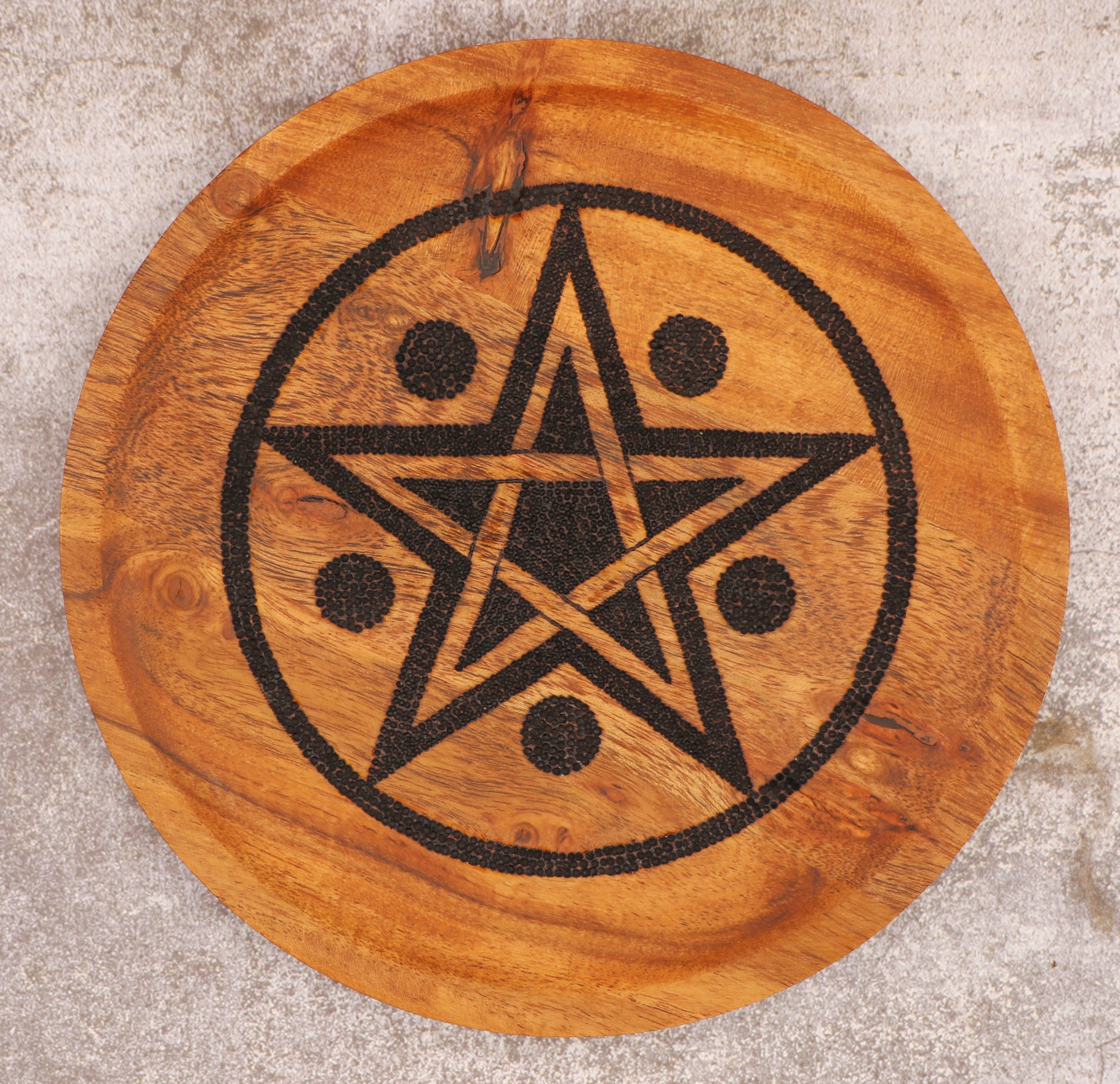 Powerful Pentagram 8" Round $77 