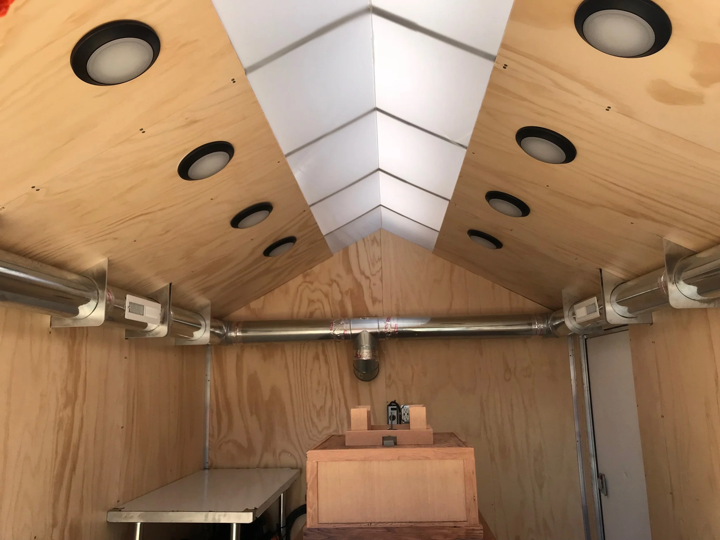 Mobile Wheat Flour Mill Custom Trailer - Interior