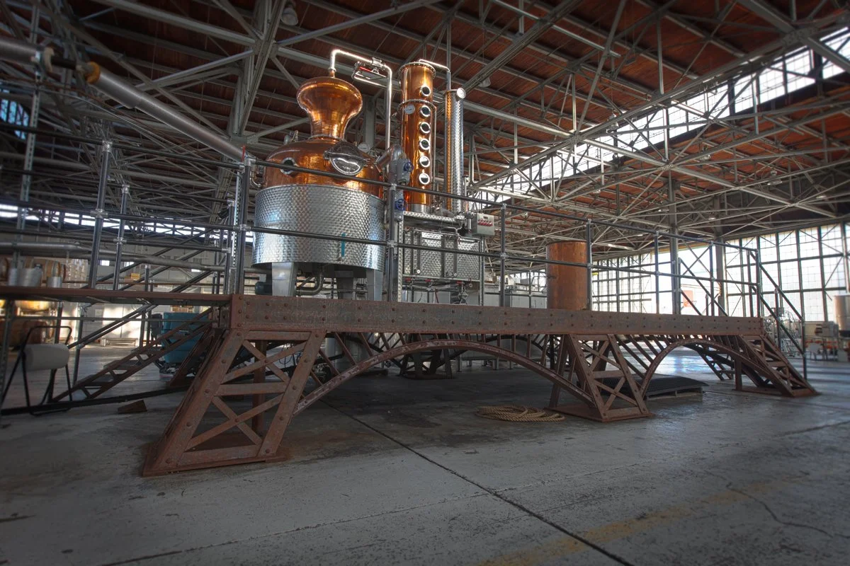 Still platform at St George Spirits in Alameda
